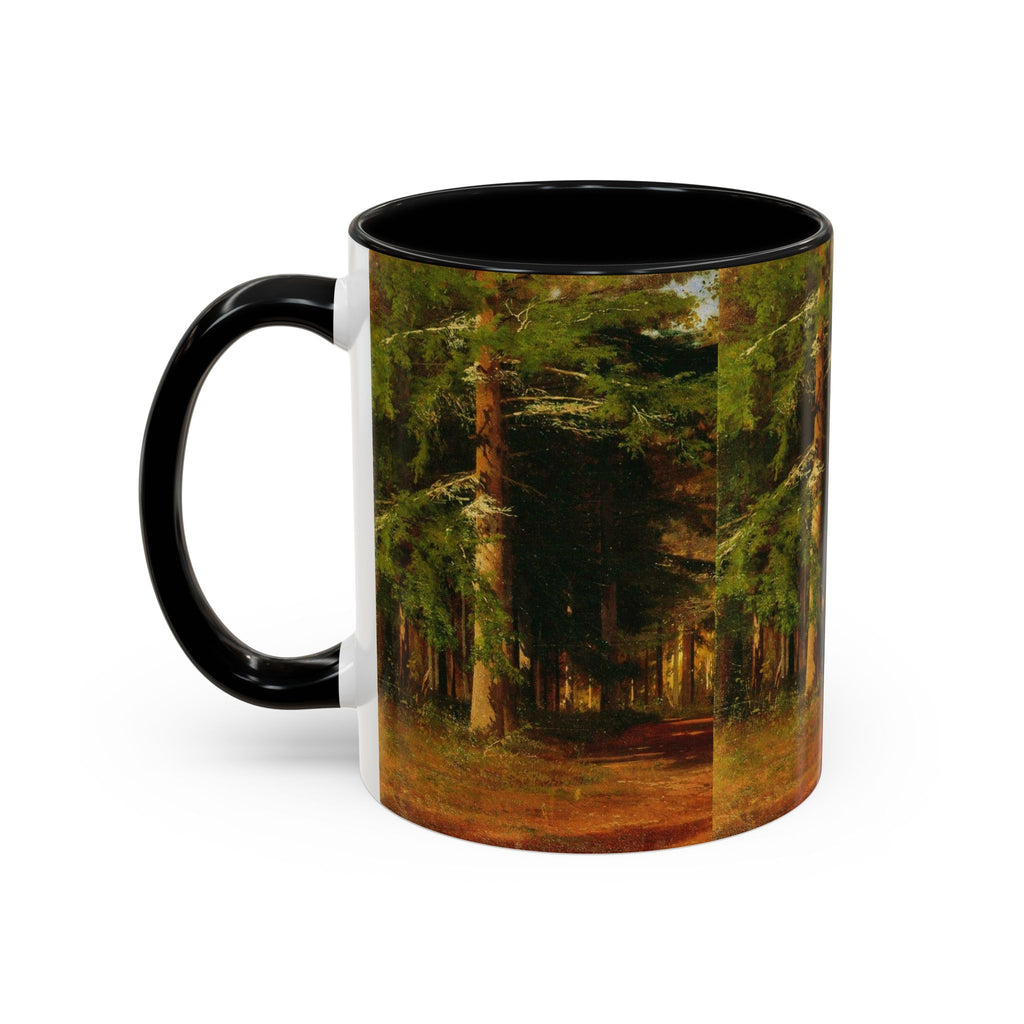 Waldweg-Malerei Tasse | Akzent-Kaffeetasse 11oz 15oz