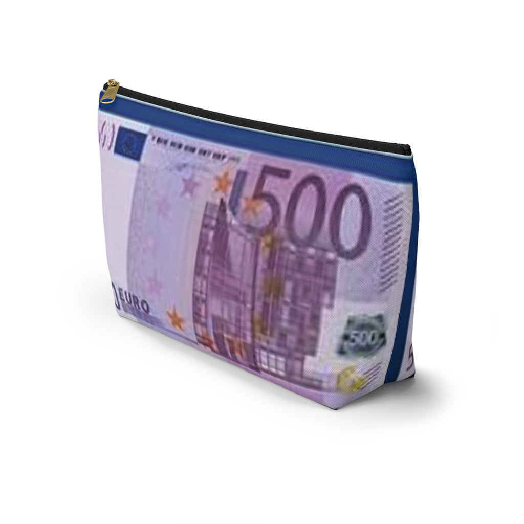 500 Euro Bill Accessory Pouch | Money Print Cosmetic Bag