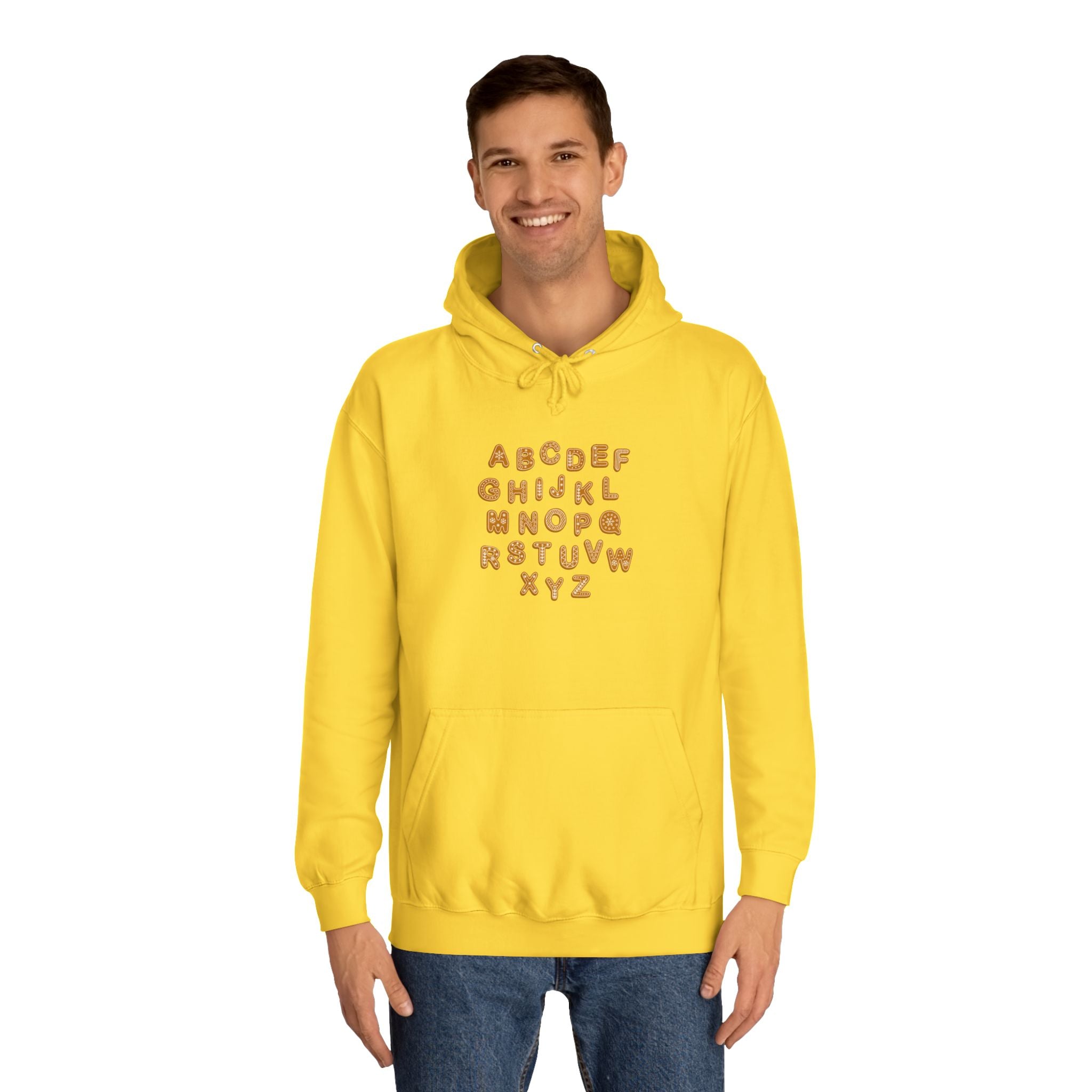 Cookie Alphabet Hoodie | Letters A to Z Cookie Font Sweatshirt