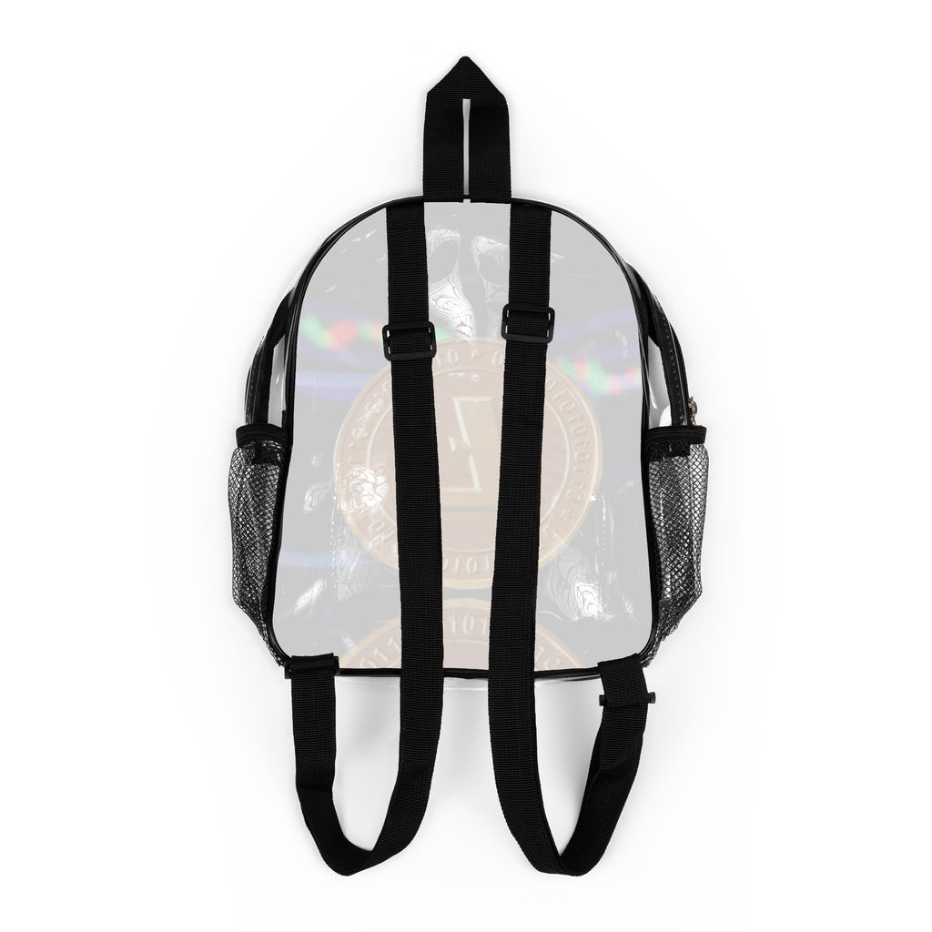 Litecoin Coin Clear Stadium Backpack | Transparent Crypto Design