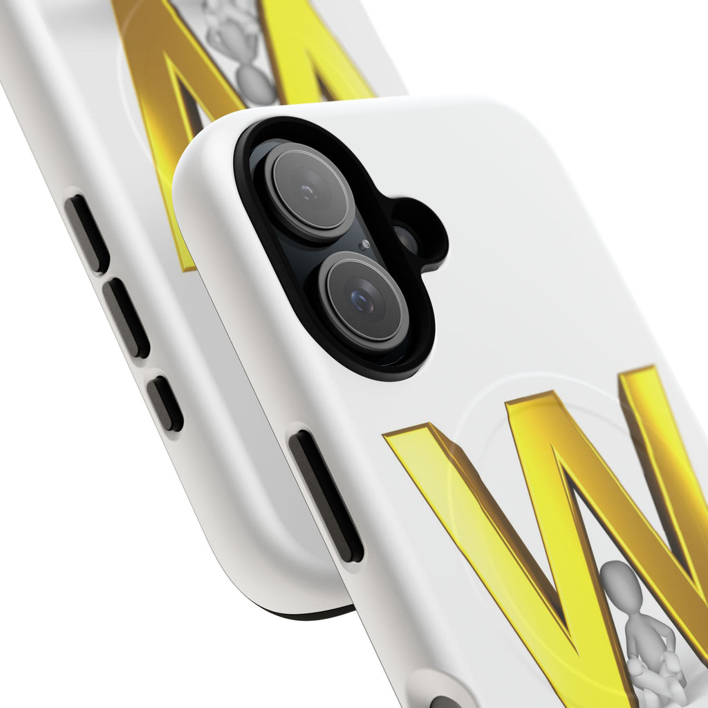 Gold Letter W Monogram Phone Case | Tough Magnetic Case