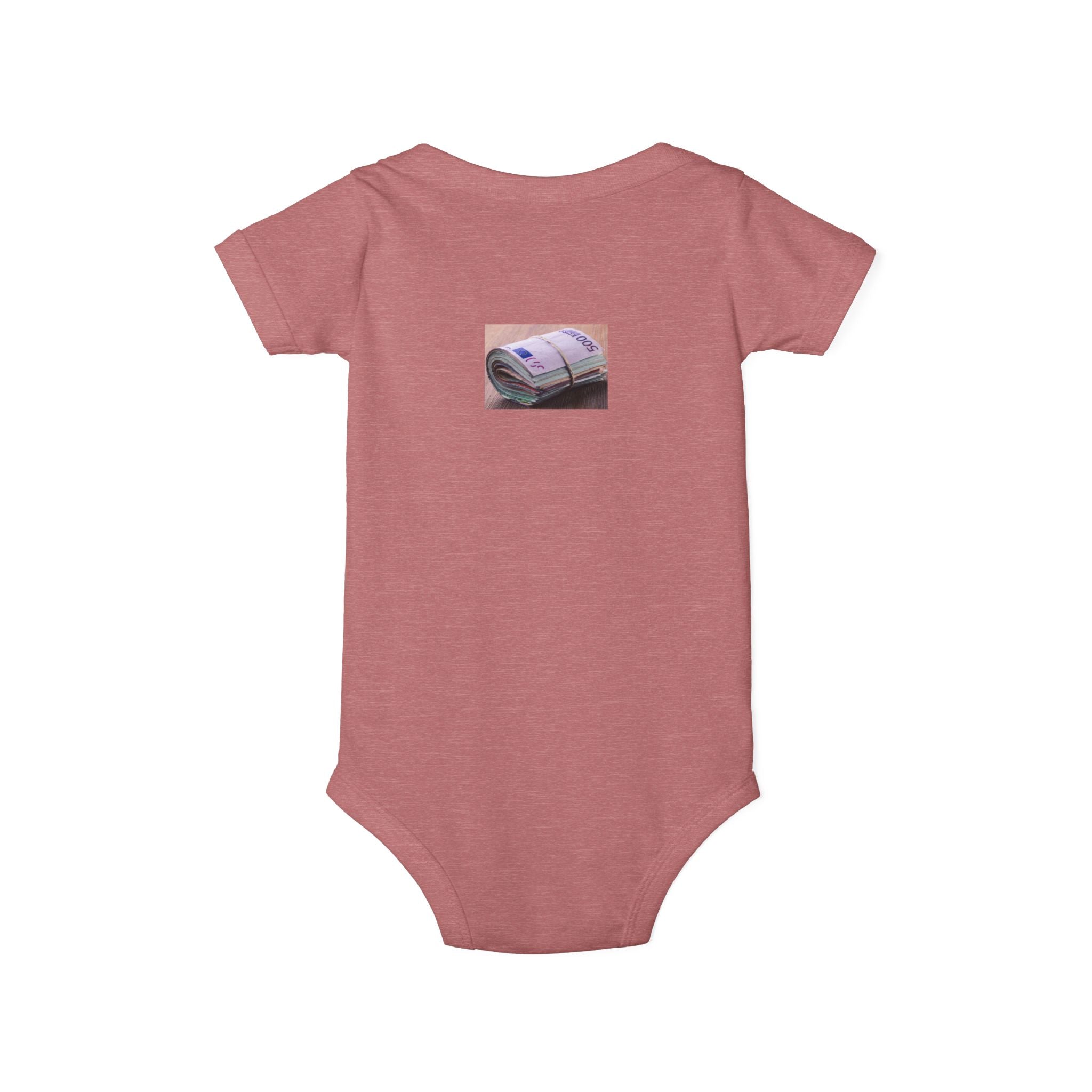 Stack of Cash Graphic Infant One Piece | money print bodysuit