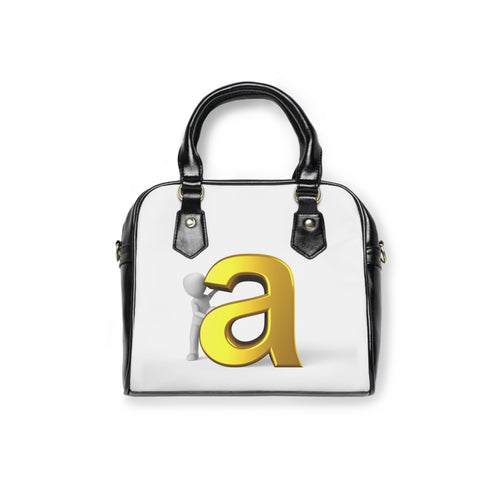 Sac à main lettre A dorée 3D | Sac à bandoulière initiales monogramme