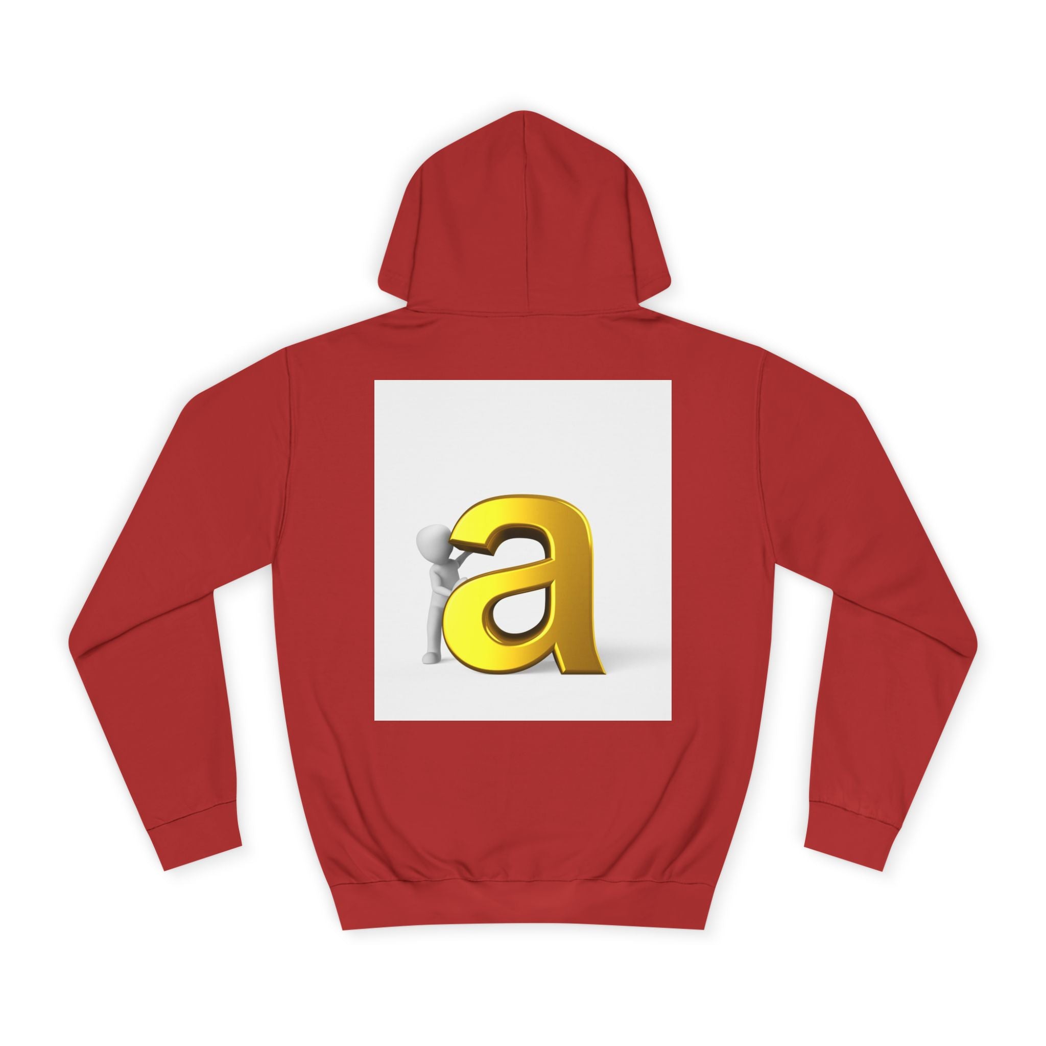 Gold 3D Letter A Hoodie | Monogram Initial Sweatshirt