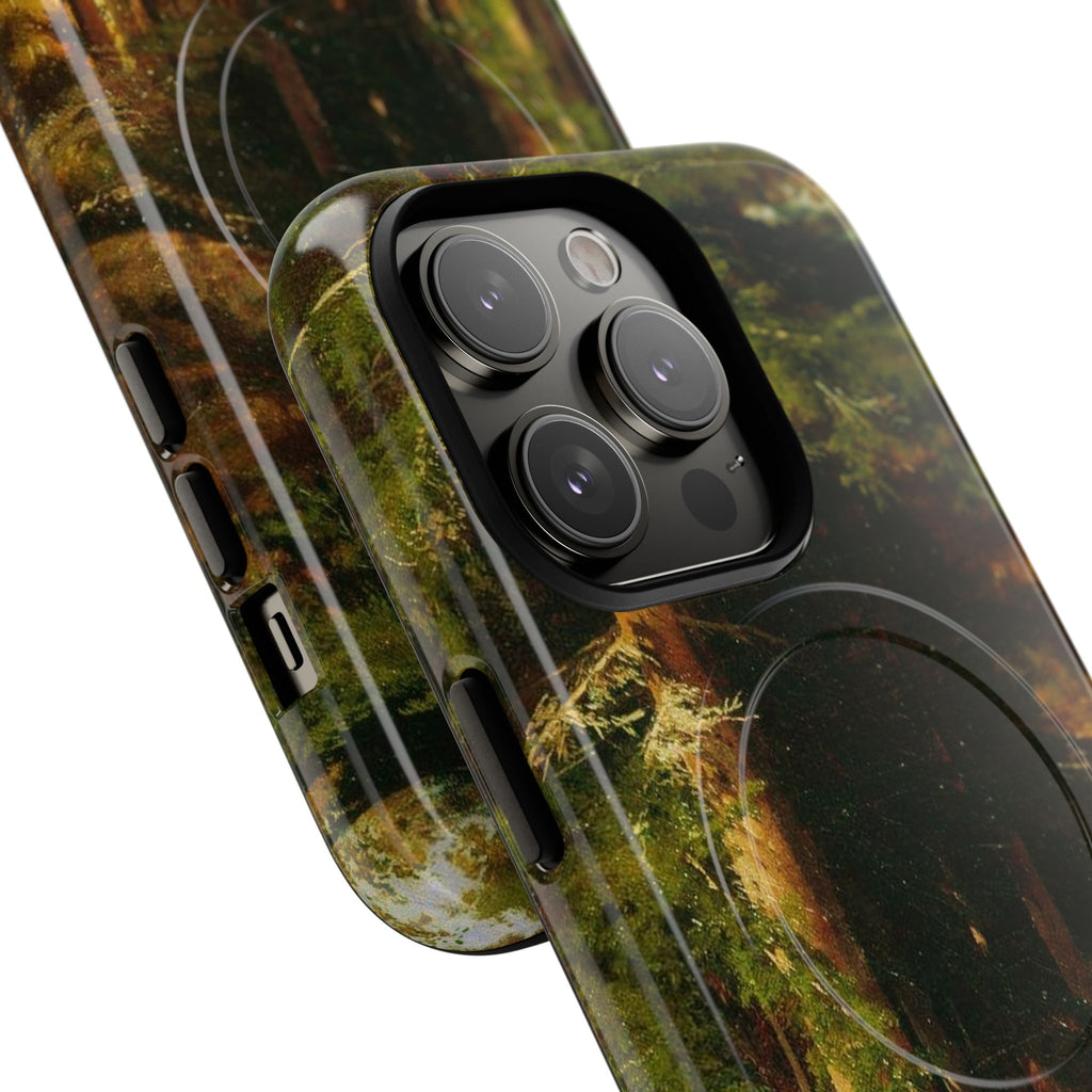 Autumn Forest Path phone case | Magnetic Tough Case, fall landscape art