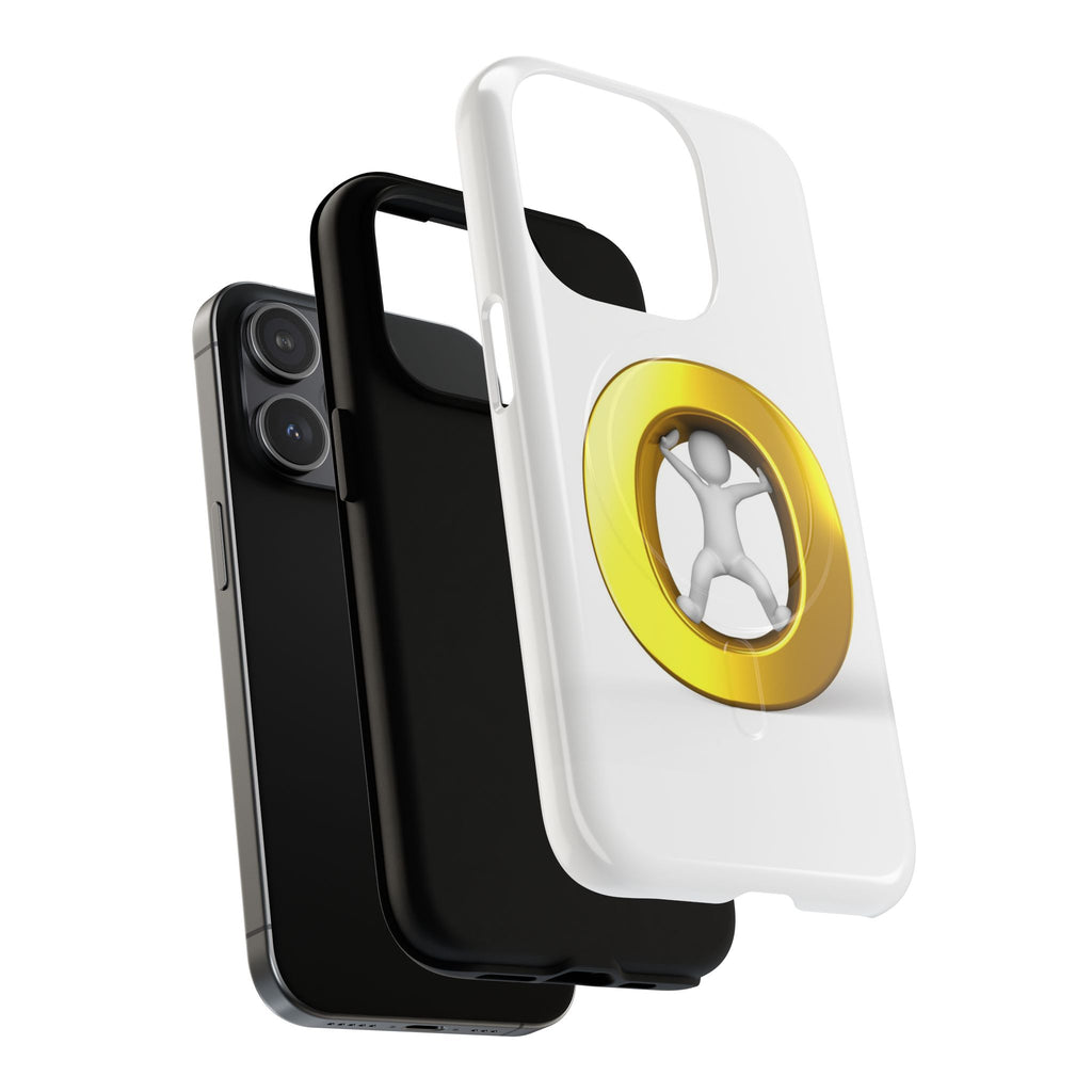3D Gold Letter O Figure Phone Case | Tough Magnetic Case