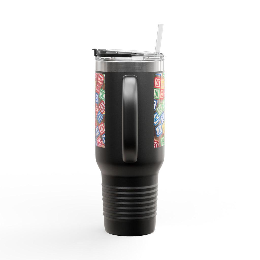 Colorful Alphabet Blocks Insulated Travel Mug | 40oz