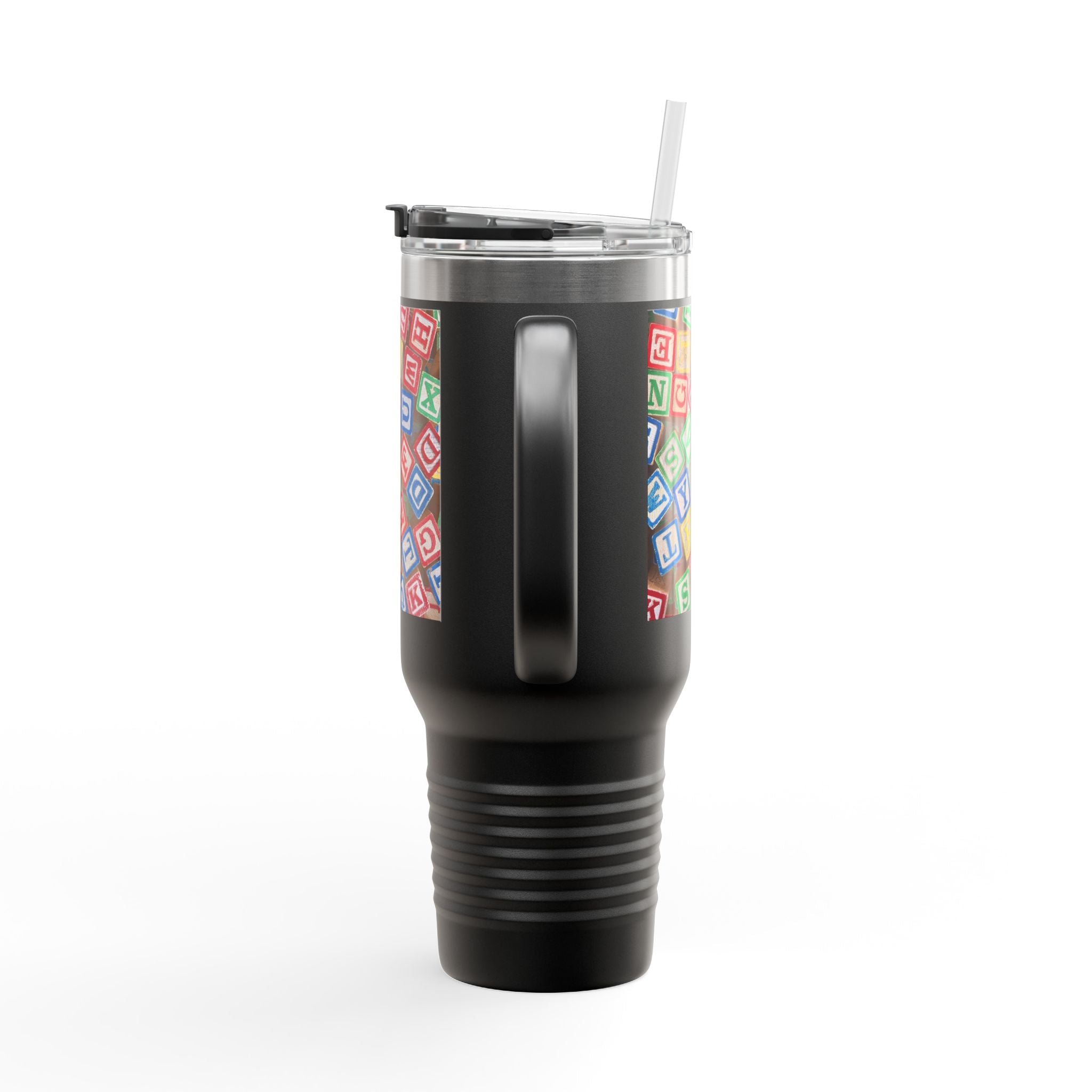 Colorful Alphabet Blocks Insulated Travel Mug | 40oz