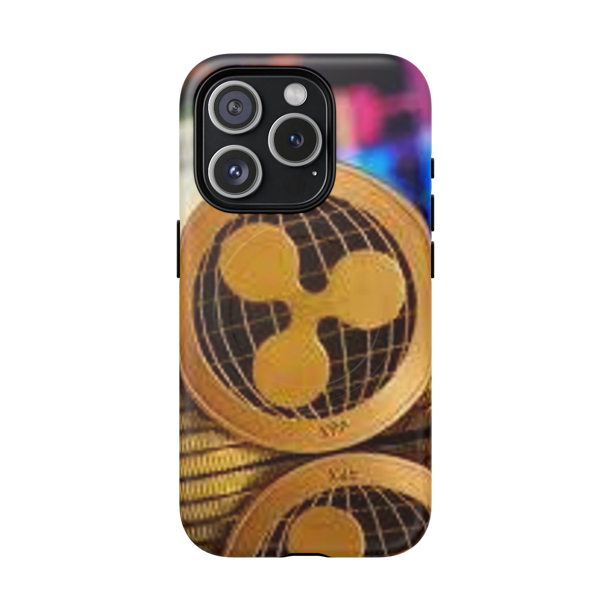 Coque de protection rigide magnétique design Ripple Coin | Coque de téléphone Crypto Ripple