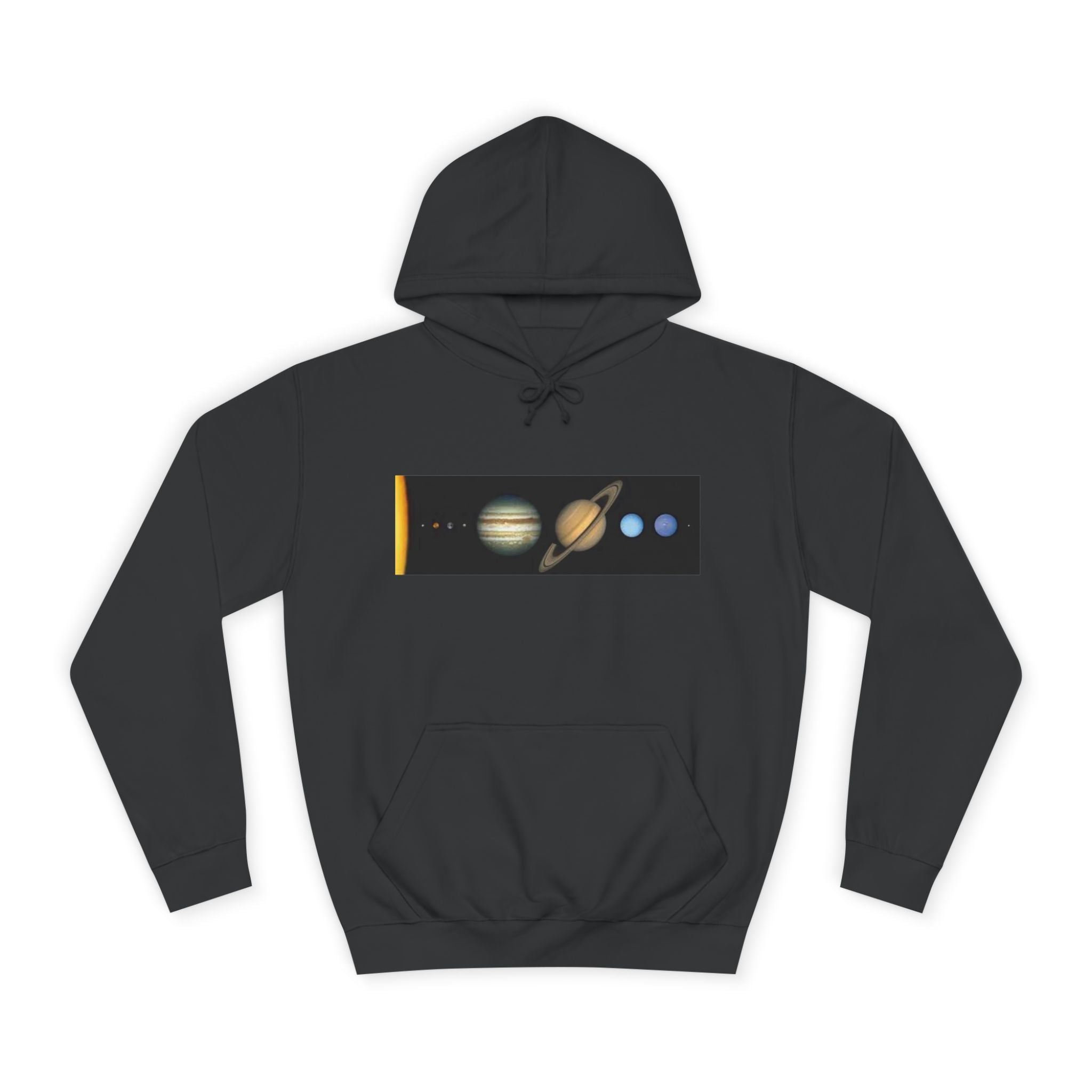 Solar System Planets Hoodie | Saturn Jupiter Earth Mars Nebula Design