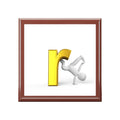 Letter R Acrobat Monogram Jewelry Box | Personalized Initial Keepsake