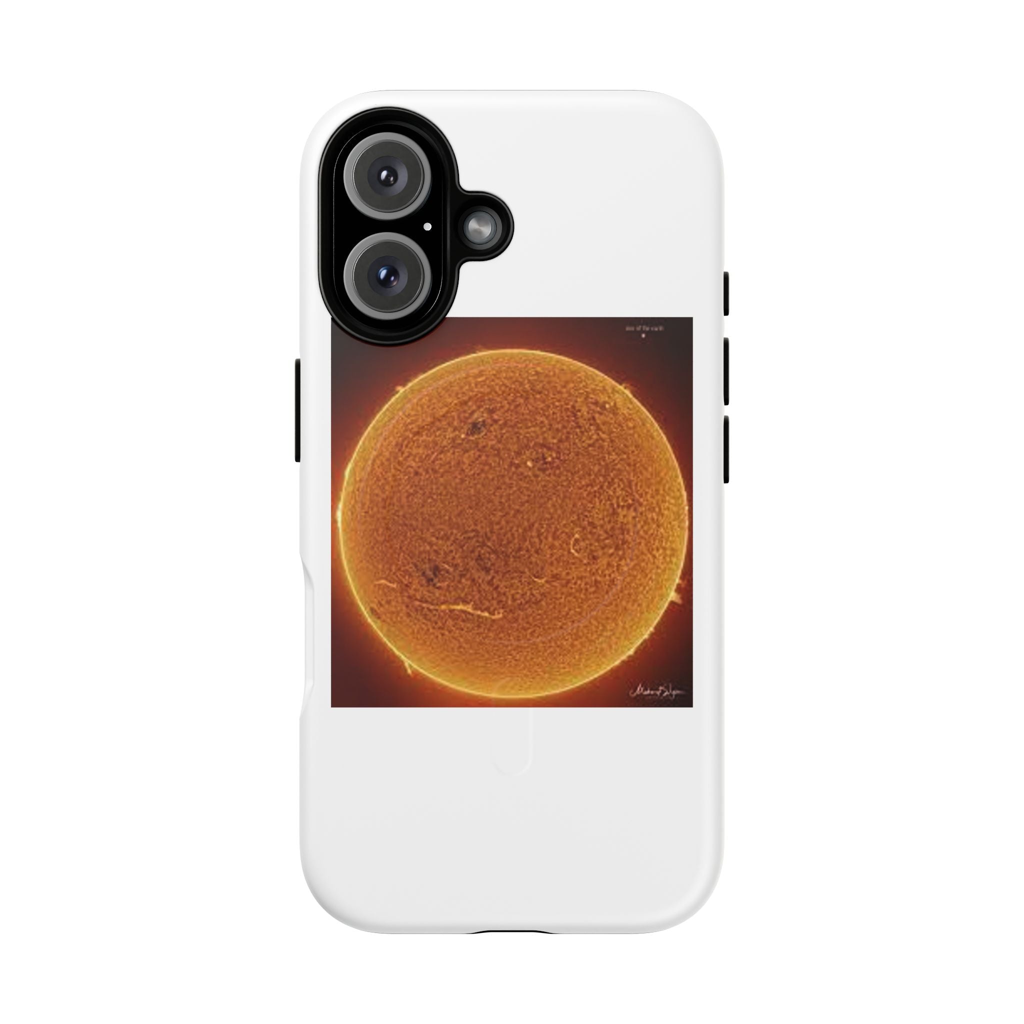 Coque de téléphone illustrée Disque Solaire | Coque magnétique résistante