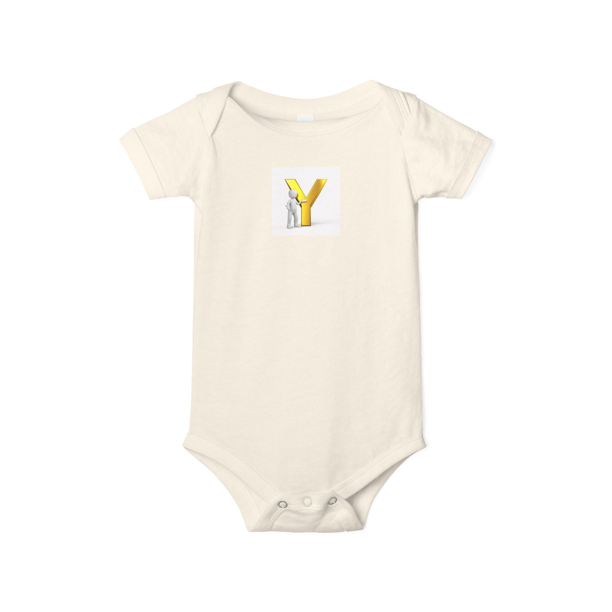 Body Bébé Jaune Lettre Y | Monogramme Body Bébé