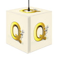 Gold Letter Q cube lamp Light Cube | Initial monogram lighting