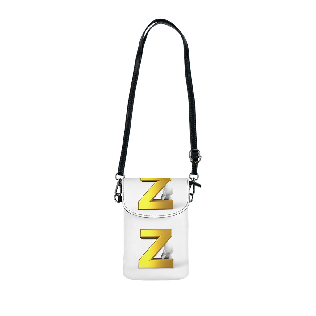 Yellow 3D Z Monogram Small Cell Phone Wallet | Crossbody Phone Pouch