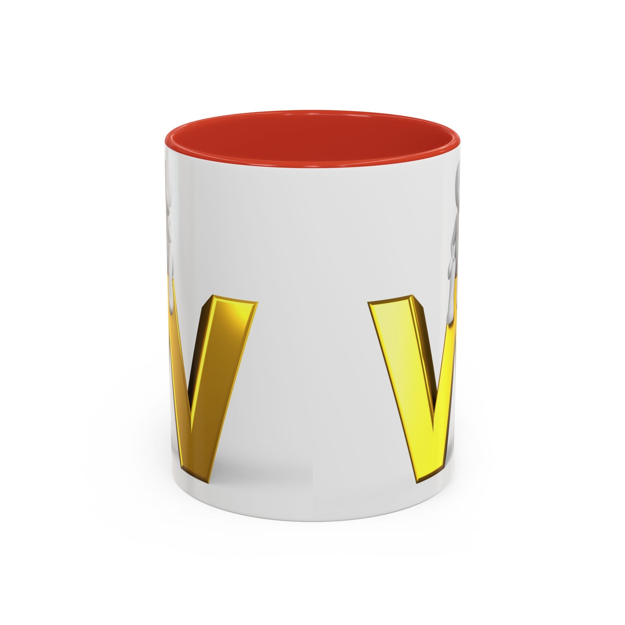 3D Letter W with Sitting Figure Mug | Accent Coffee Mug