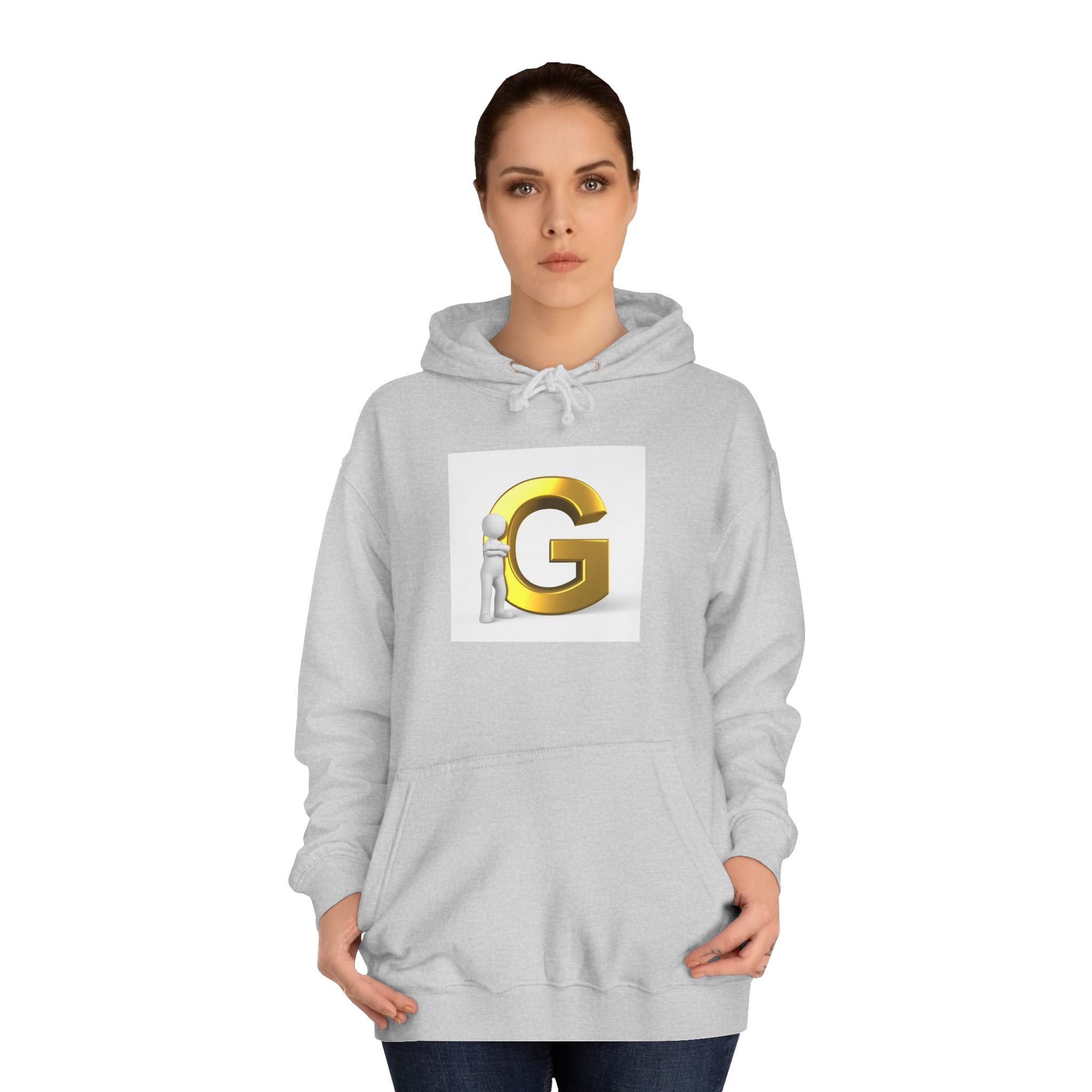 Gold Letter G Hoodie | Initial G Monogram sweatshirt