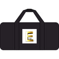Gold Monogram E Initial Duffel Bag | Checkered or Camo Strap Options