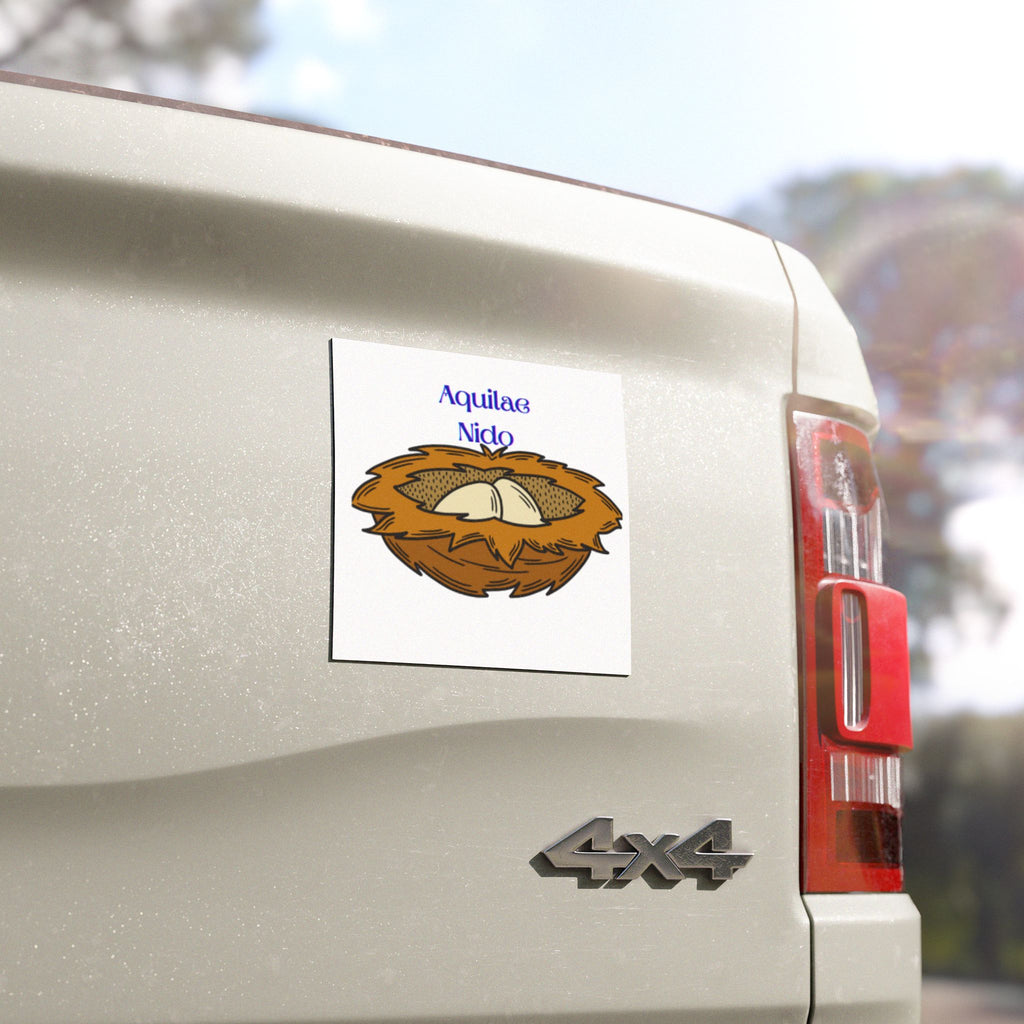 Eagle Nest Car Magnet | Bird Nest Illustration Magnet