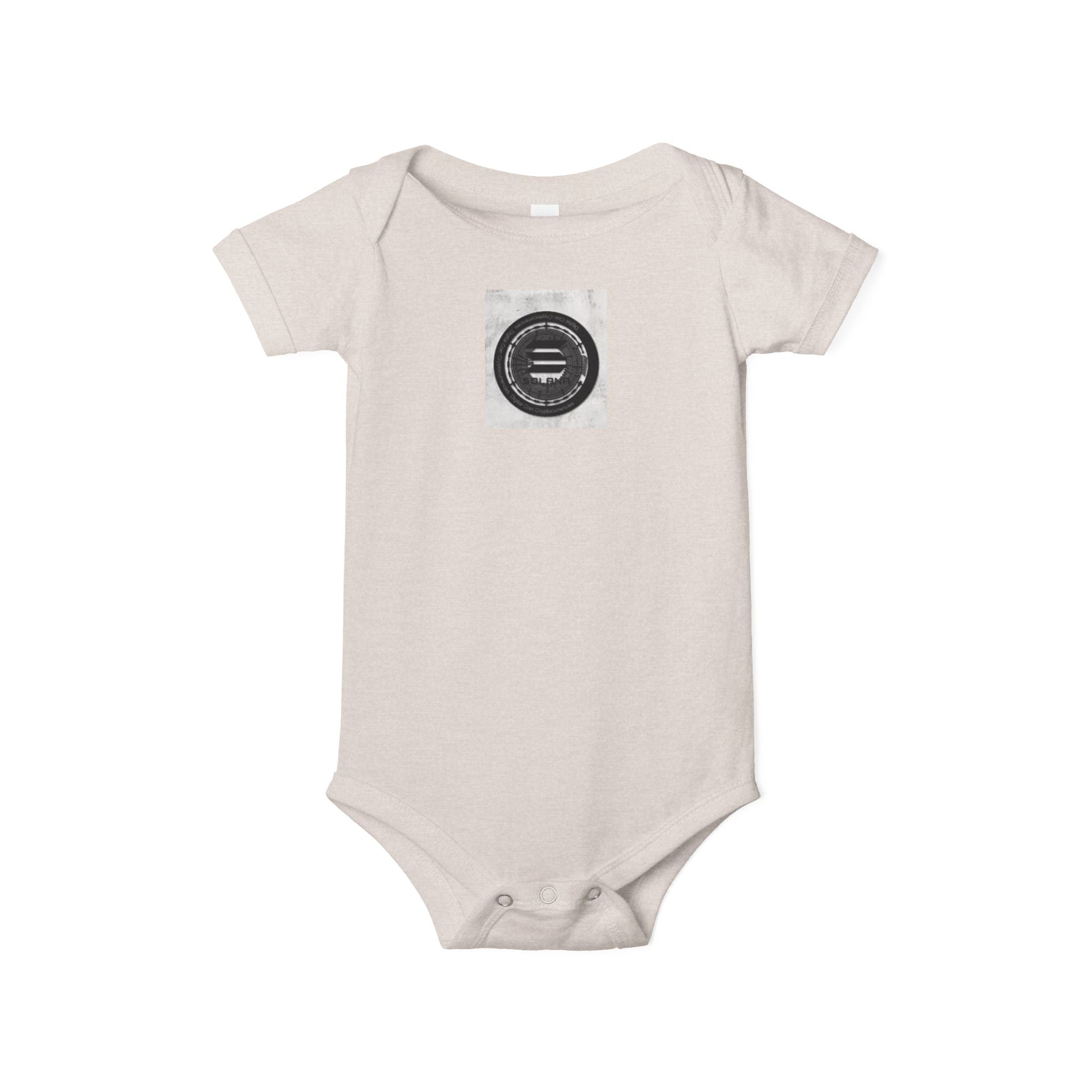Body bébé Solana Cryptocurrency | Motif monochrome