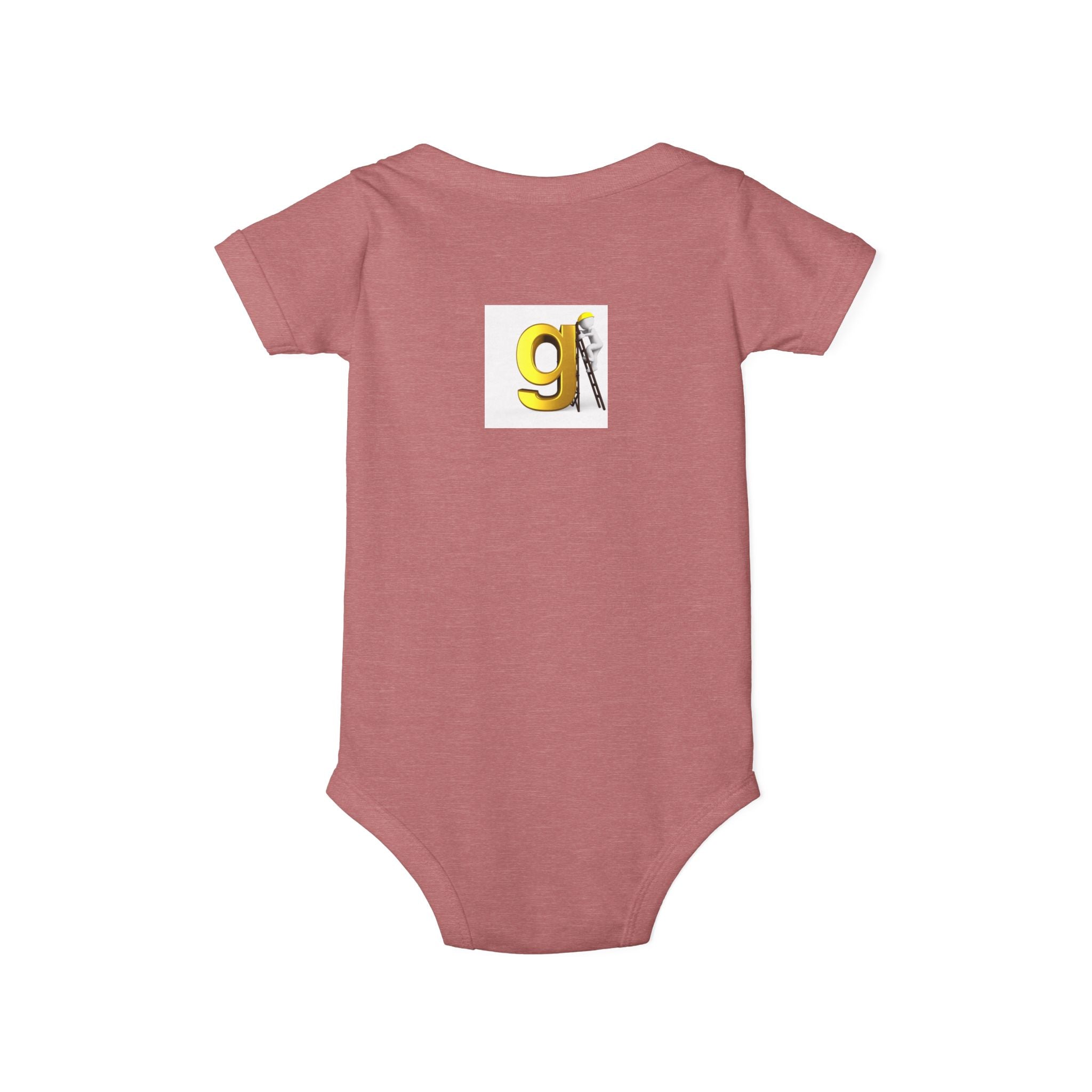 Yellow Letter G with worker Onesie | Baby Bodysuit, Alphabet Initial