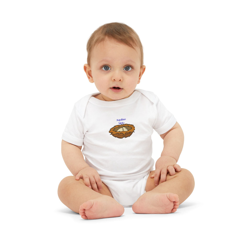 Baby Bird Nest Onesie | Infant One Piece with Nest Illustration