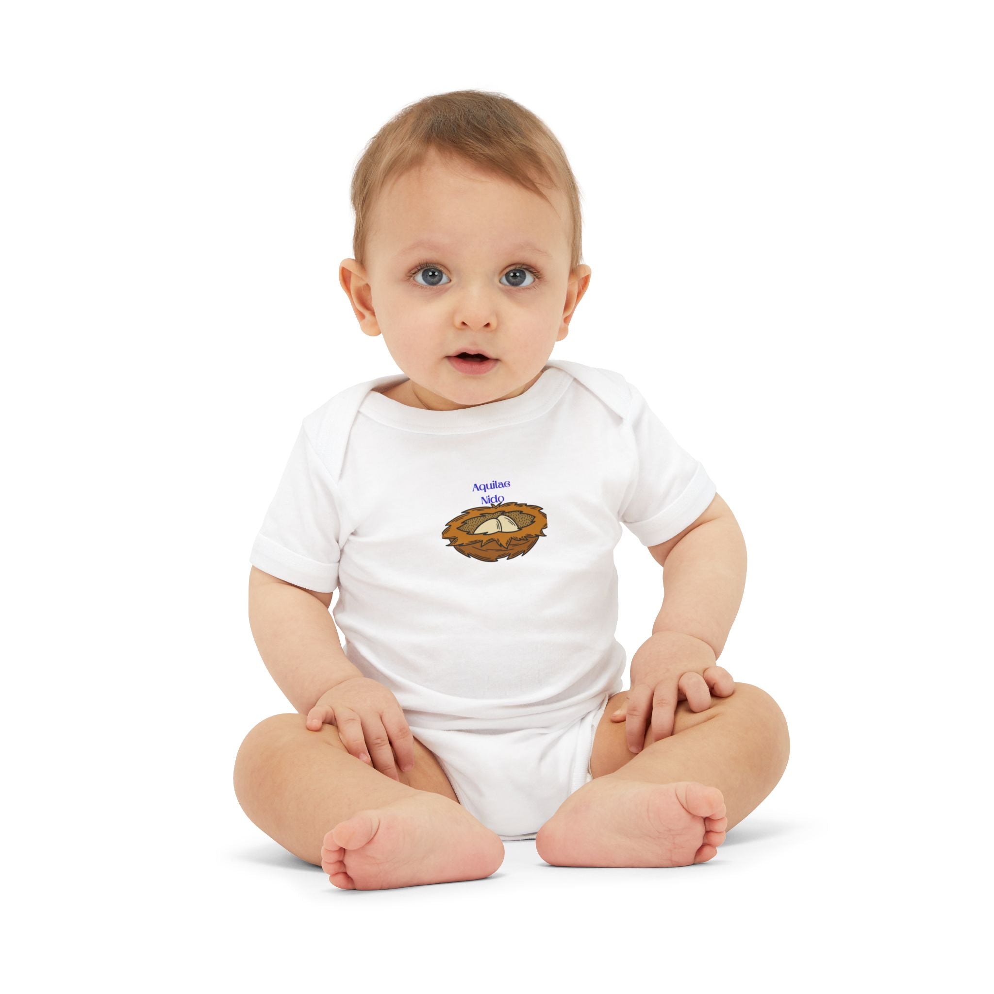 Baby Bird Nest Onesie | Infant One Piece with Nest Illustration