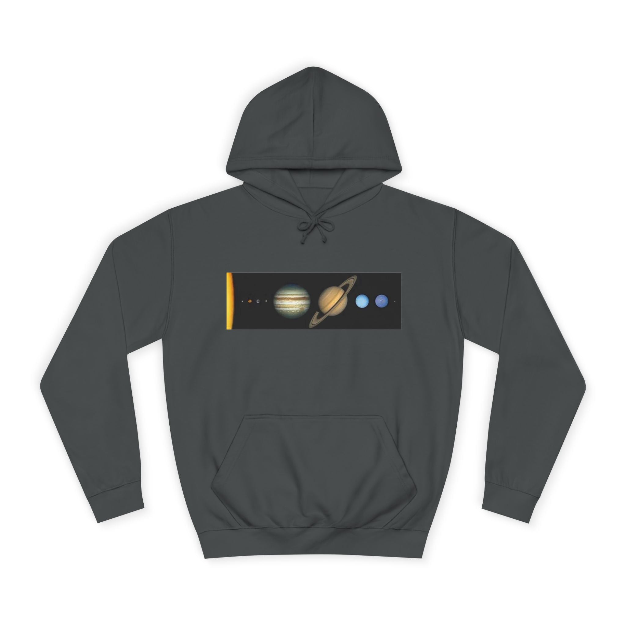 Solar System Planets Hoodie | Saturn Jupiter Earth Mars Nebula Design