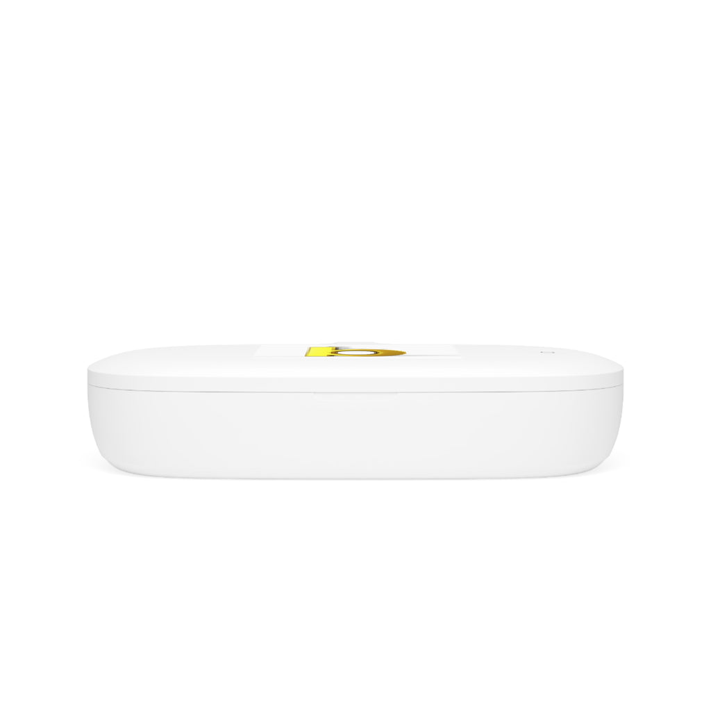 Gold Letter B Monogram UV Phone Sanitizer and Wireless Charging Pad | Personalized Initial