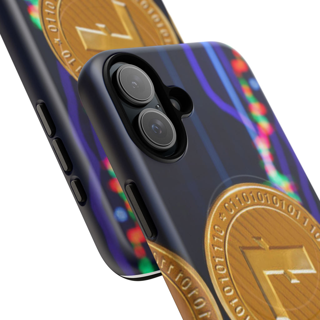 Litecoin Crypto Coin Phone Case | Tough Magnetic Case, Blockchain Design
