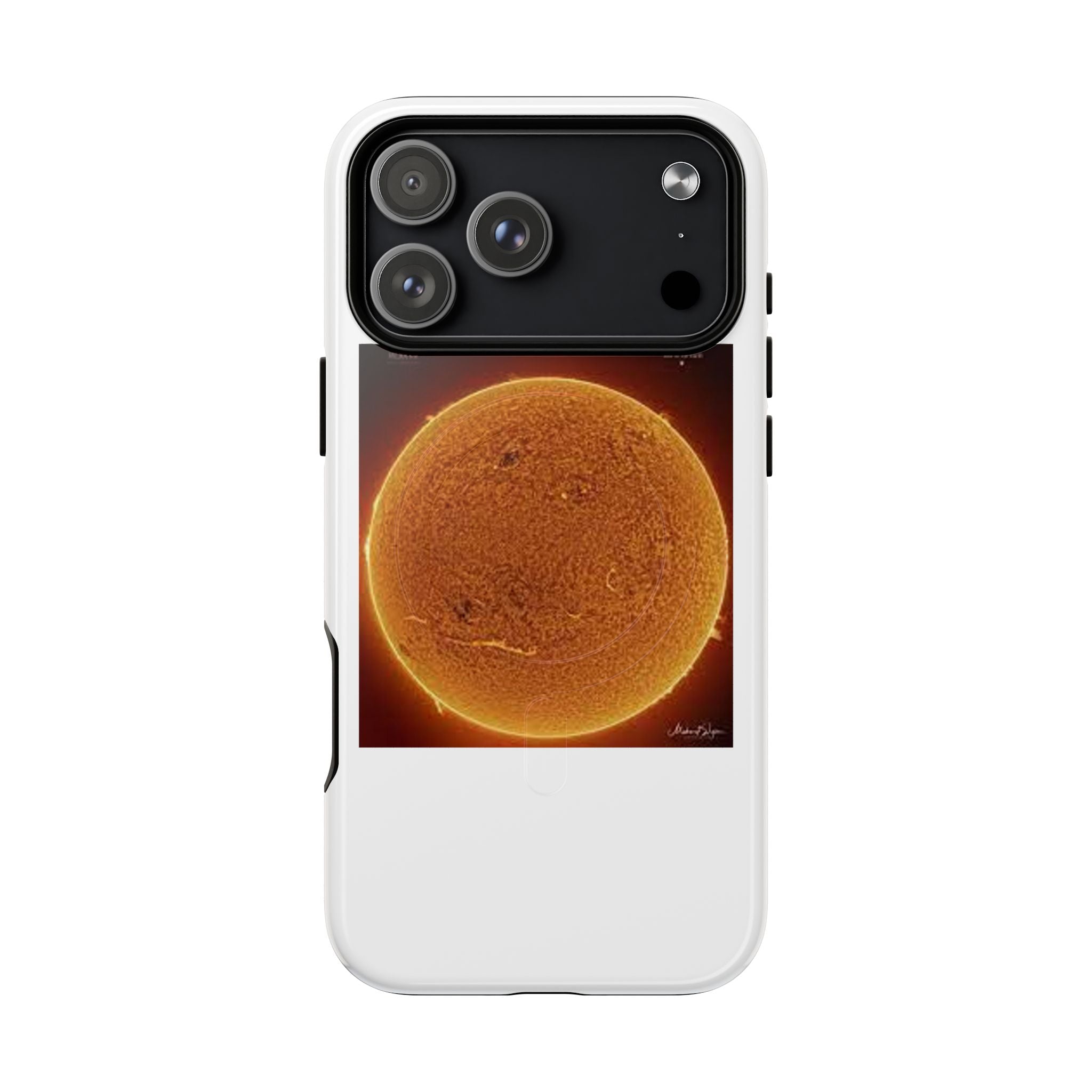 Coque de téléphone illustrée Disque Solaire | Coque magnétique résistante