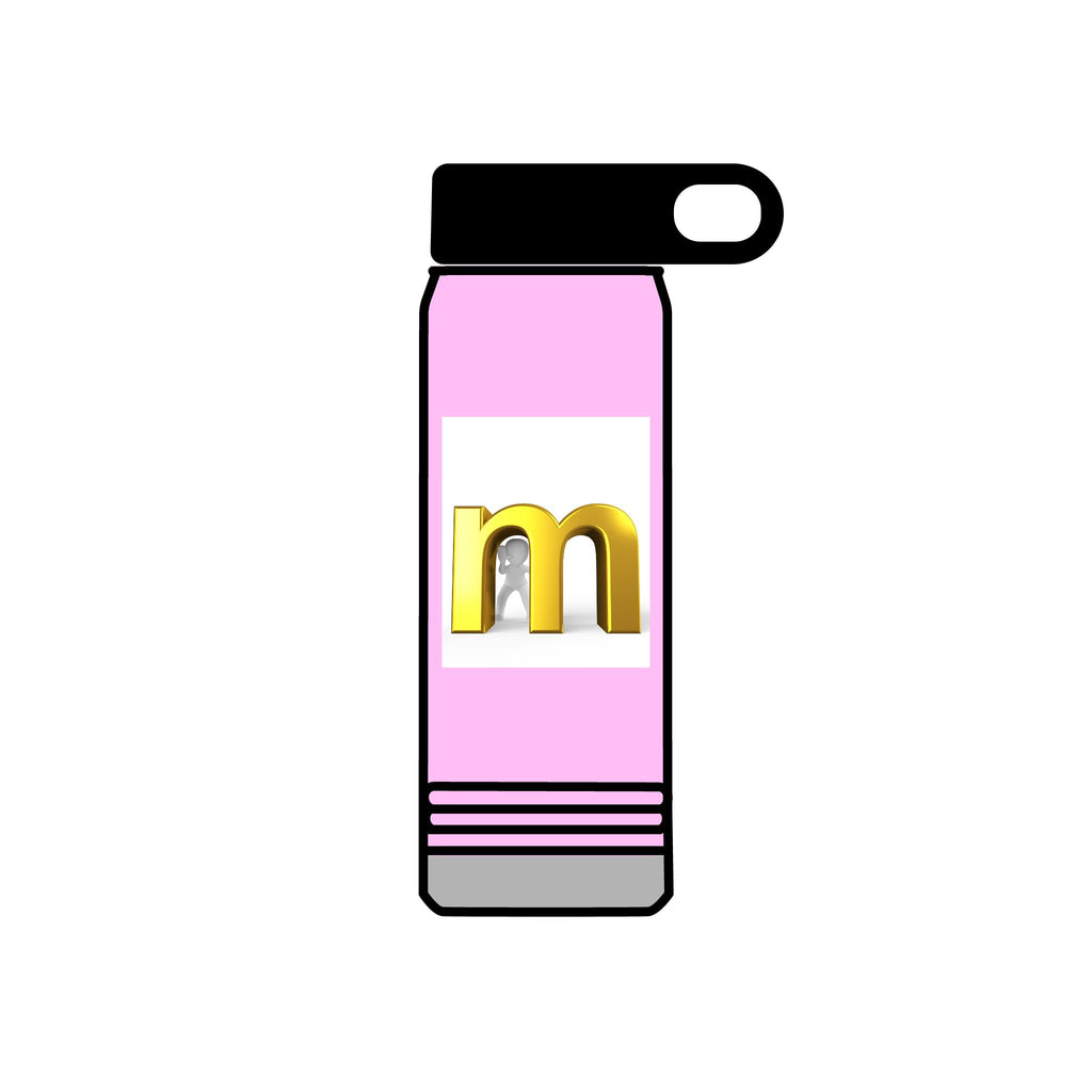 Gold Letter M Water Bottle | 20oz