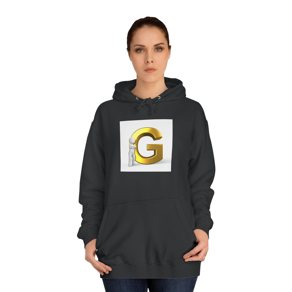 Gold Letter G Hoodie | Initial G Monogram sweatshirt
