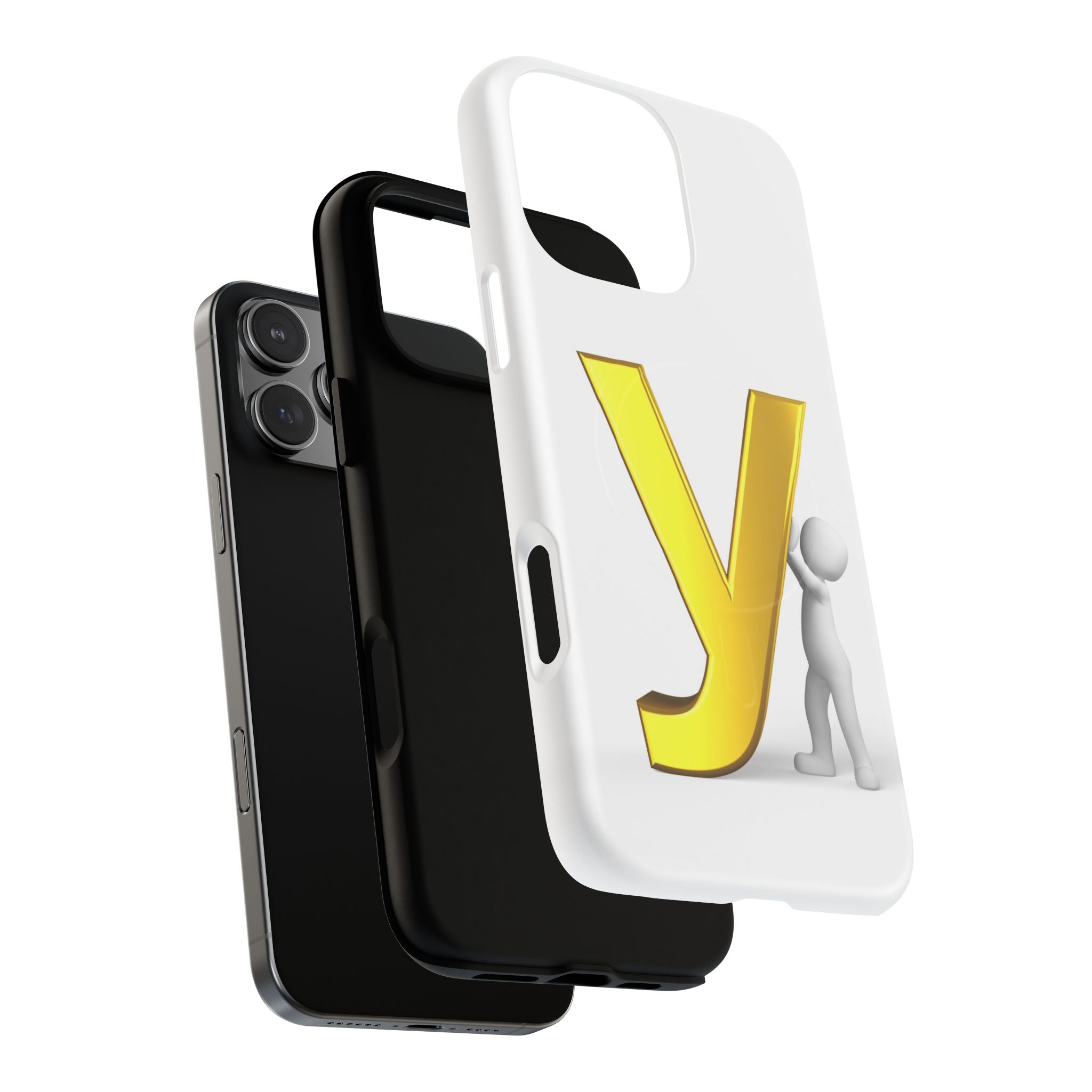 Gold Letter Y phone case | Tough Magnetic Cases