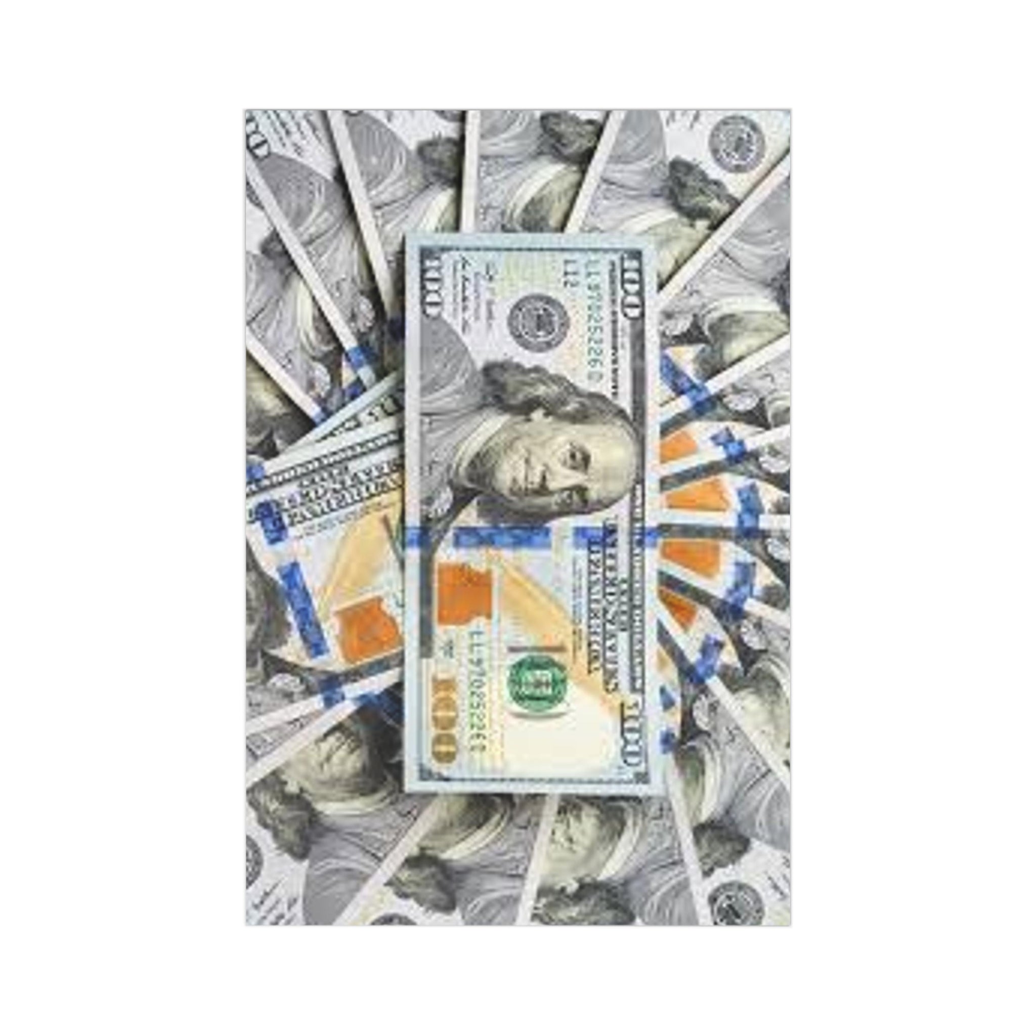 Hundred Dollar Bill Postcards | Money Stack Postcard Set (7 pcs)