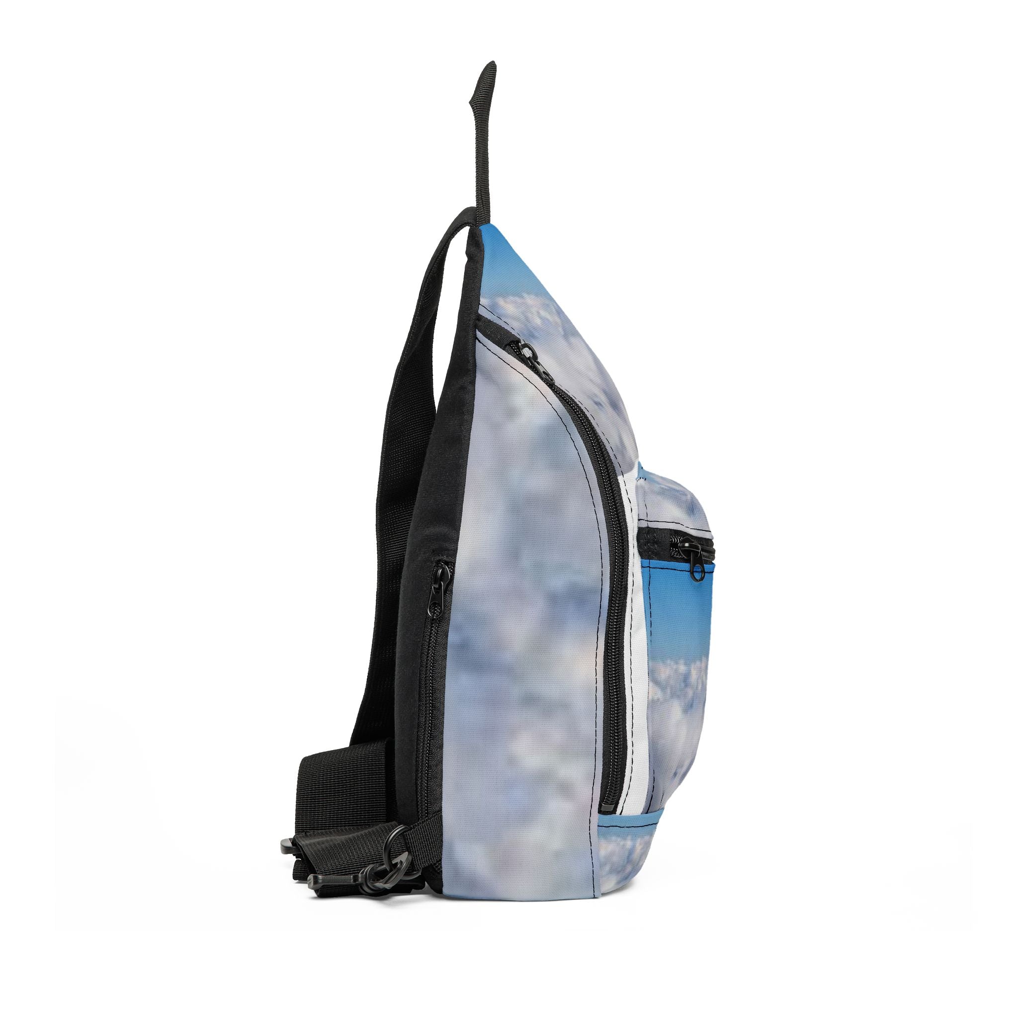 Blue Sky Clouds Sling Bag | Cloud Print Crossbody Pack