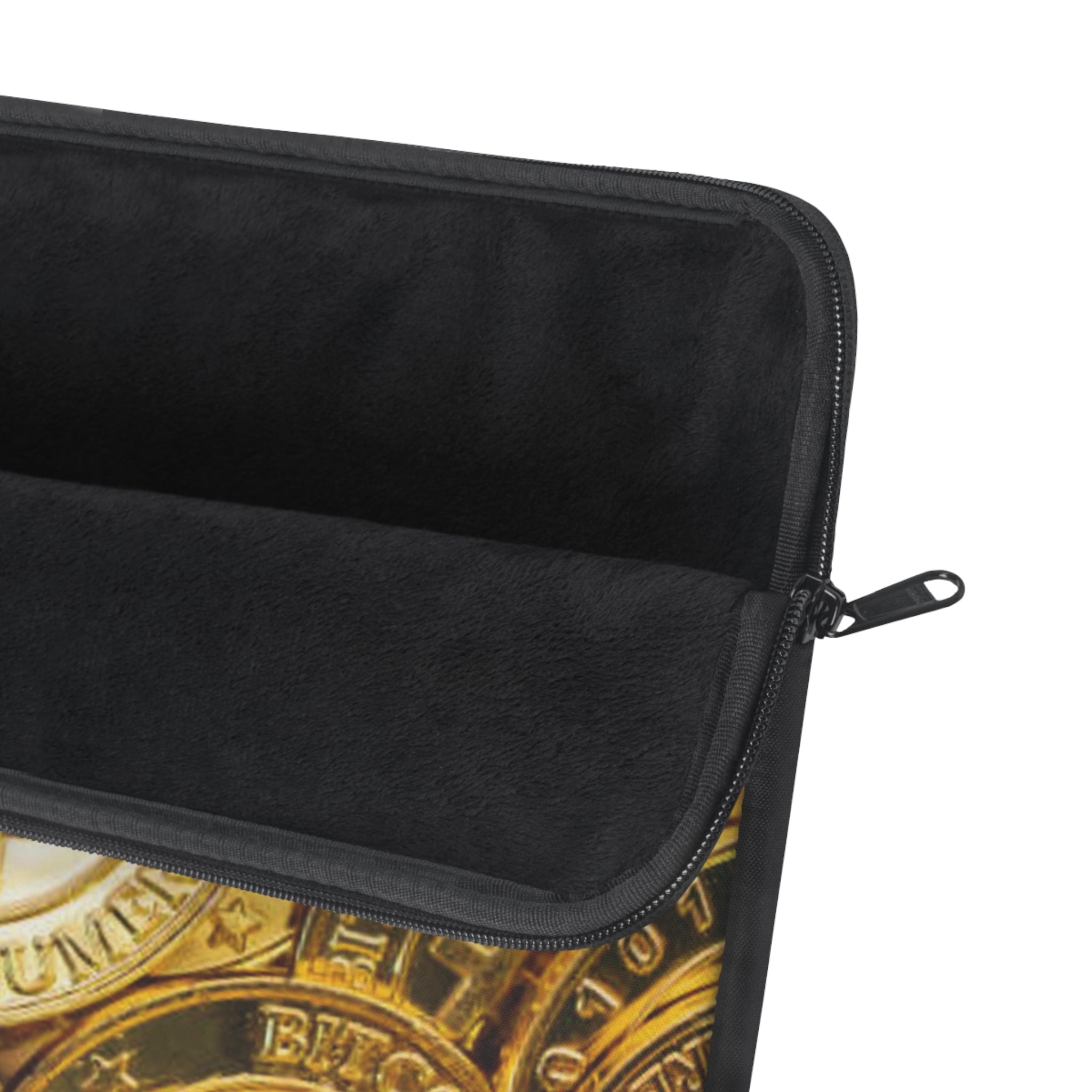 Bitcoin Coin Pattern Laptop Sleeve | Cryptocurrency Crypto Cash Design