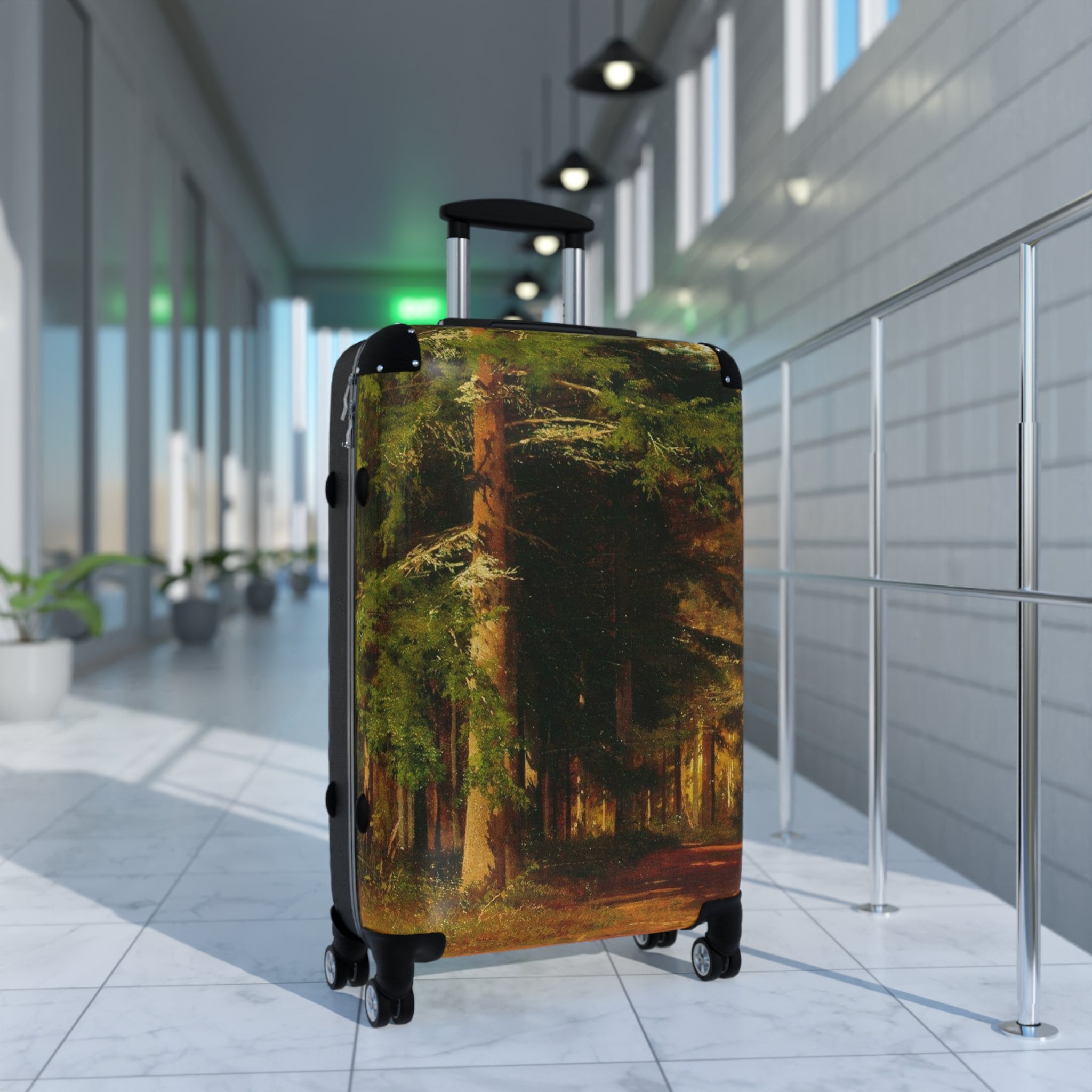 Forest Path Suitcase | Woodland Trees Luggage
