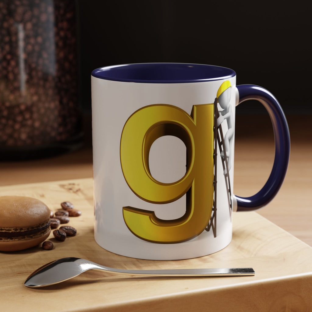 Bauarbeiter Buchstabe G Tasse | Akzent-Kaffeetasse