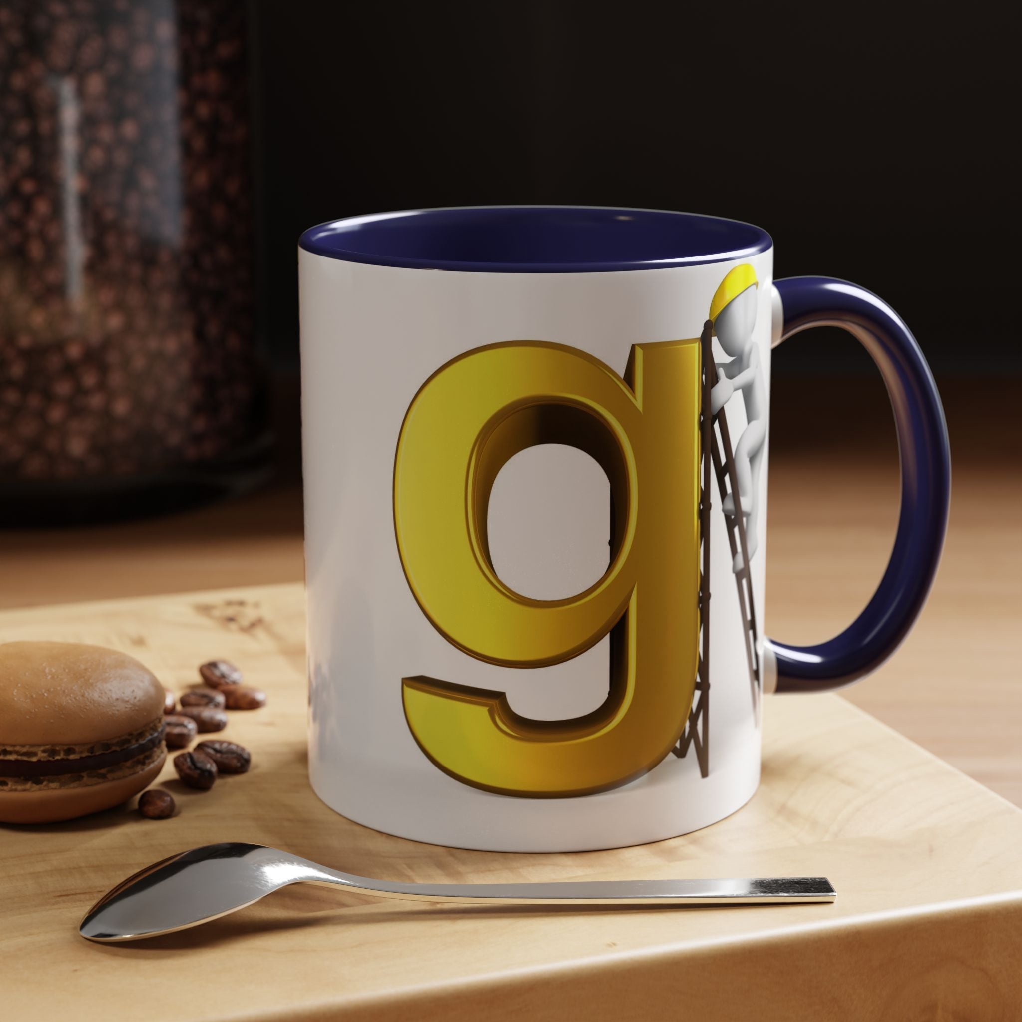 Bauarbeiter Buchstabe G Tasse | Akzent-Kaffeetasse