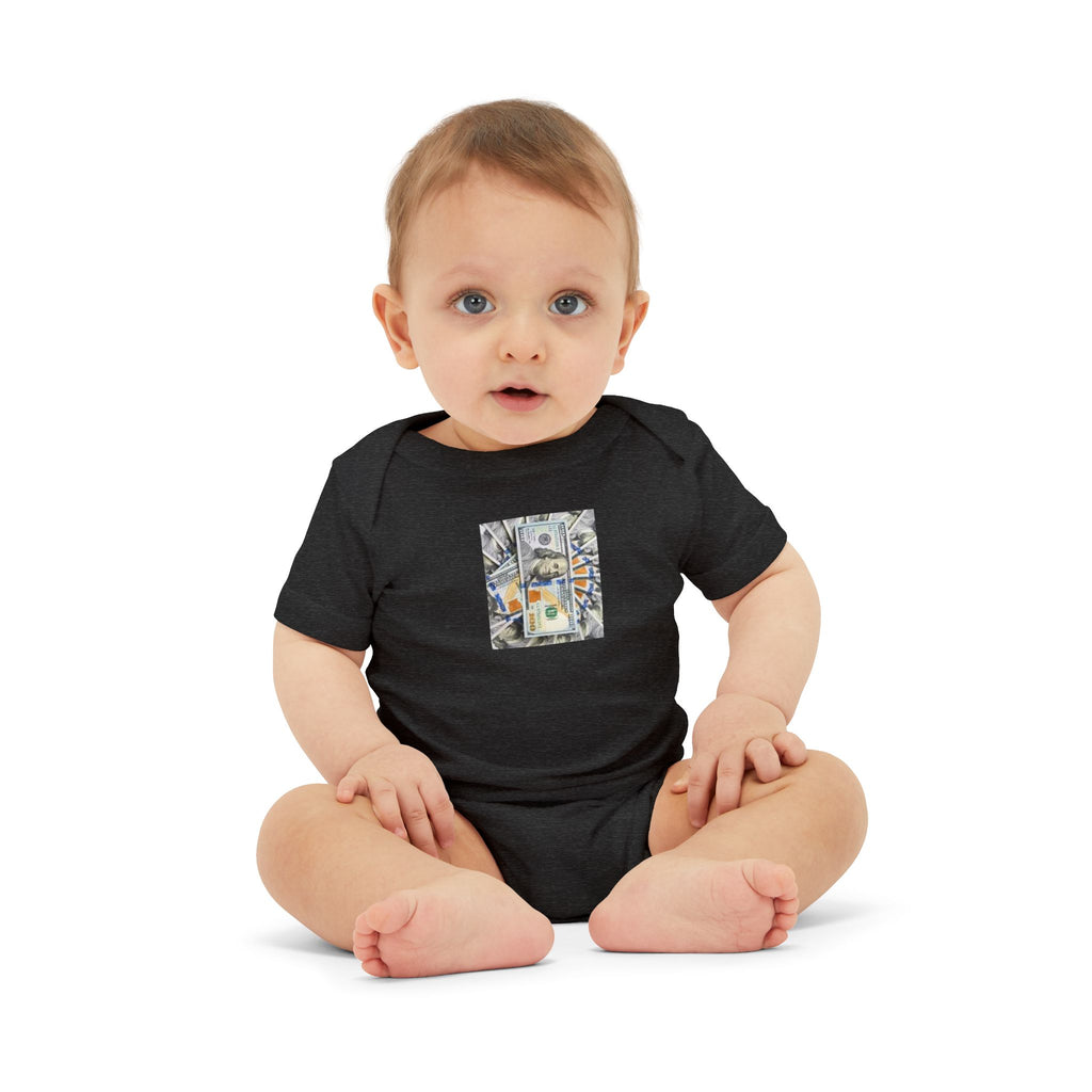 Money Infant Jersey One Piece | Modern Art Baby Bodysuit