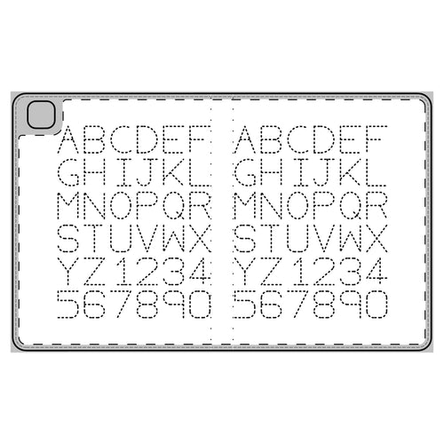Alphabet Tracing Tablet Folio Case | Dotted Letter Practice