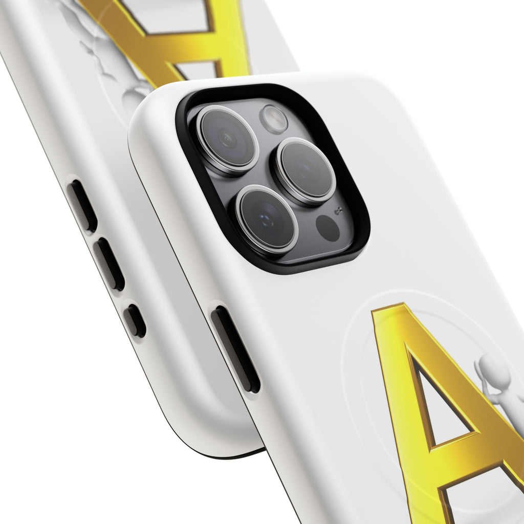 Gold Letter A Phone Case | Tough Magnetic Case, Initial Monogram