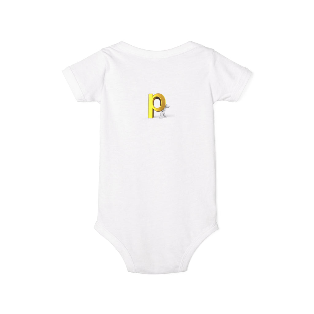 Yellow Letter P  Baby Bodysuit | Infant One Piece
