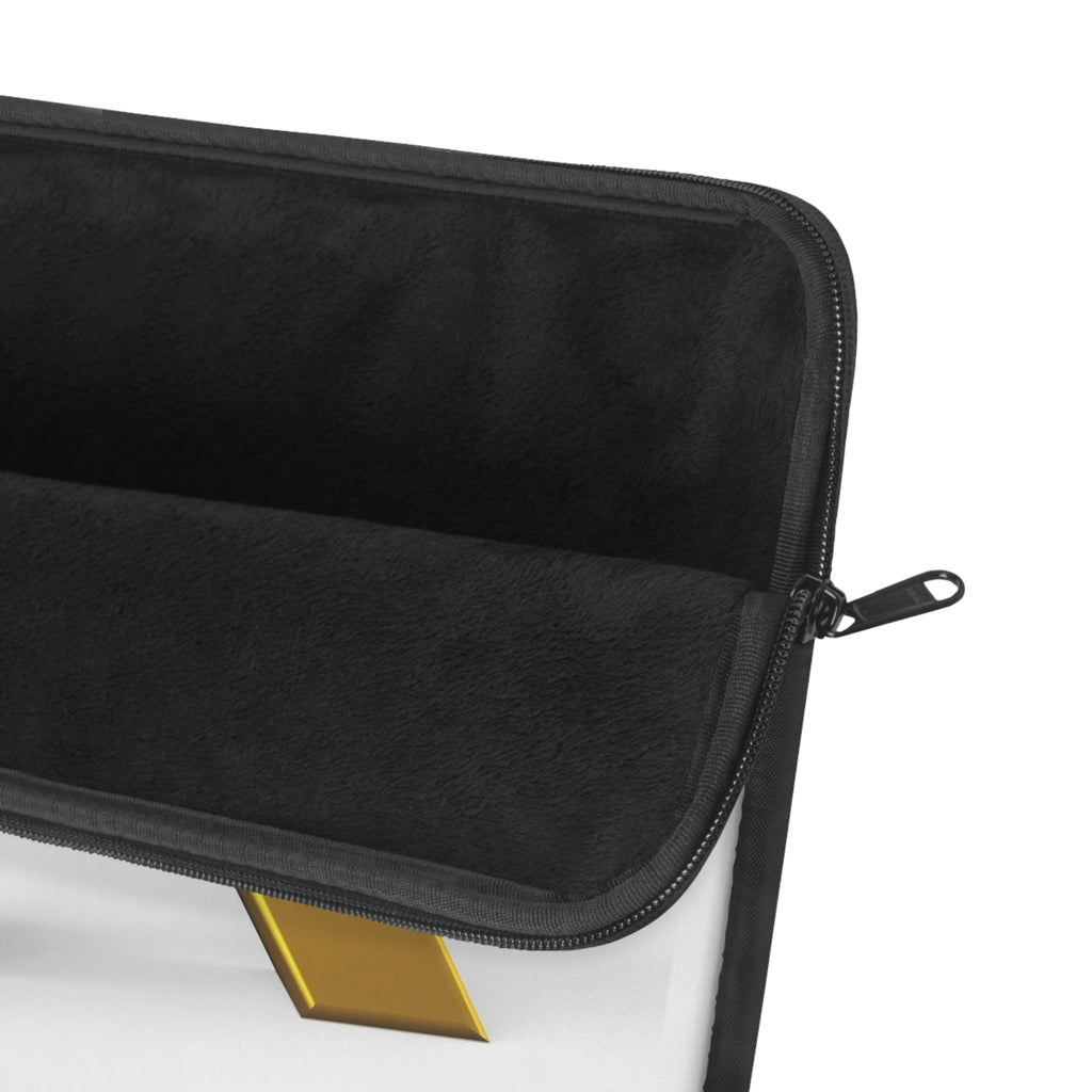 Gold Letter R with 3D Figure Laptop Sleeve | Monogram Initial R