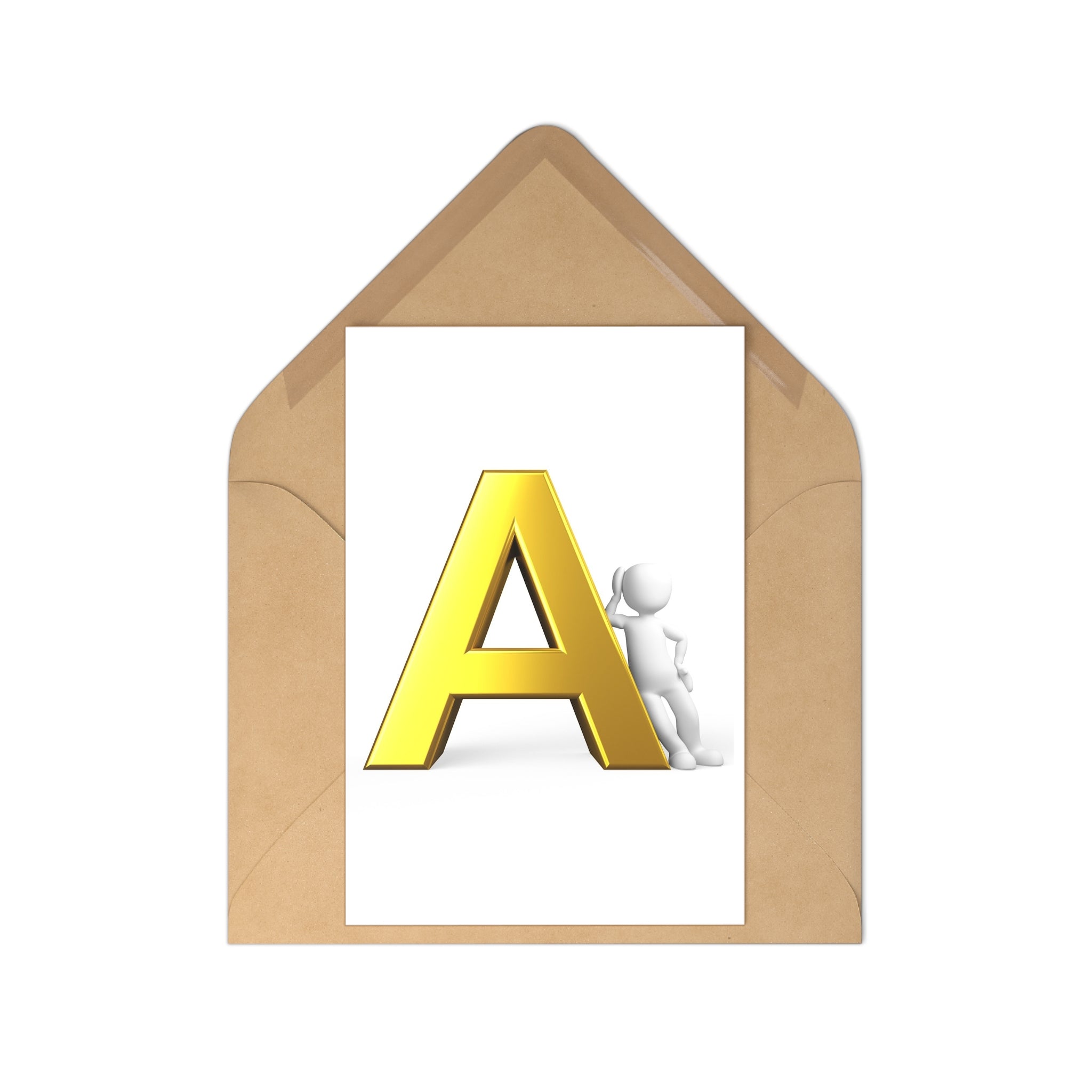 letter A Postcards (7 pcs)