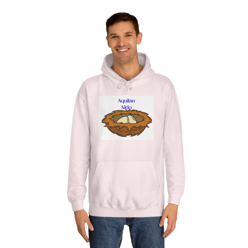Aquilae Nido Nest Illustration Hoodie | College Crest Style