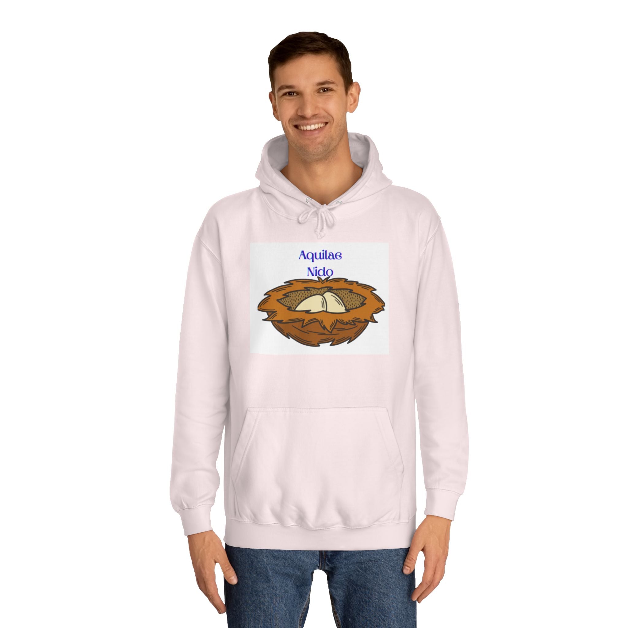 Aquilae Nido Nest Illustration Hoodie | College Crest Style