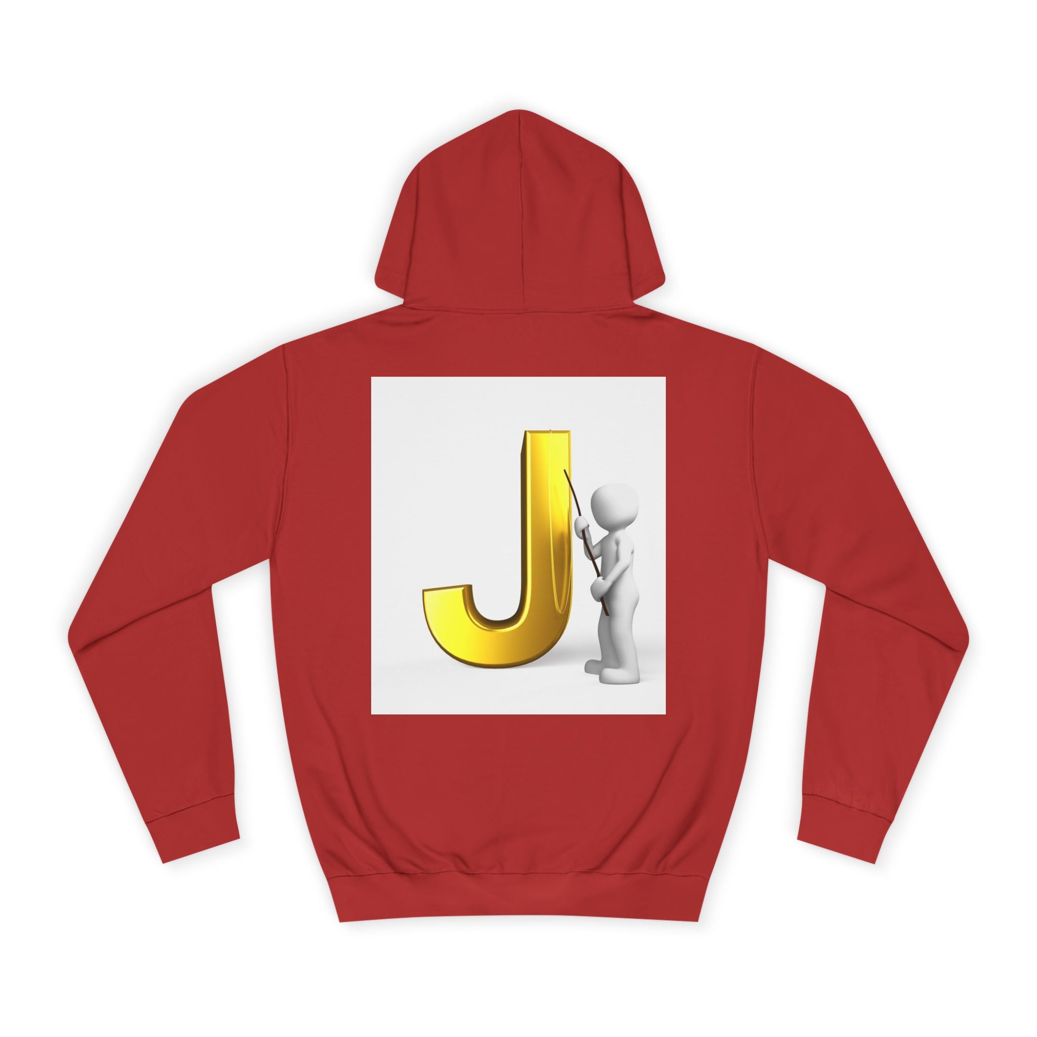 Golden Letter J Initial Hoodie | Monogram J Sweatshirt