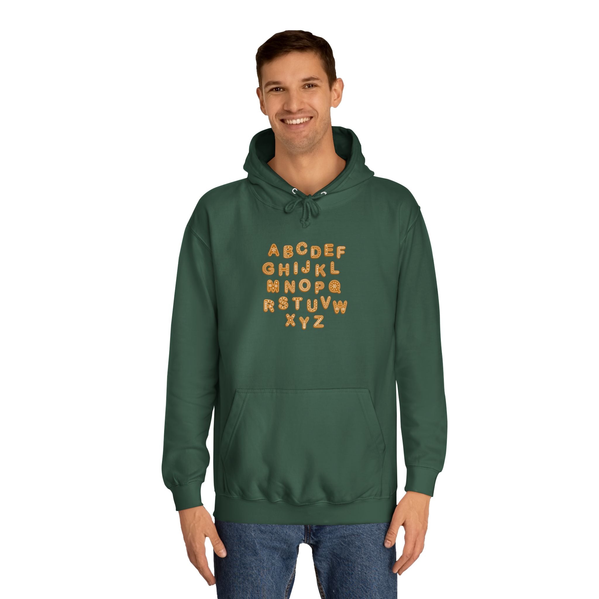 Cookie Alphabet Hoodie | Letters A to Z Cookie Font Sweatshirt